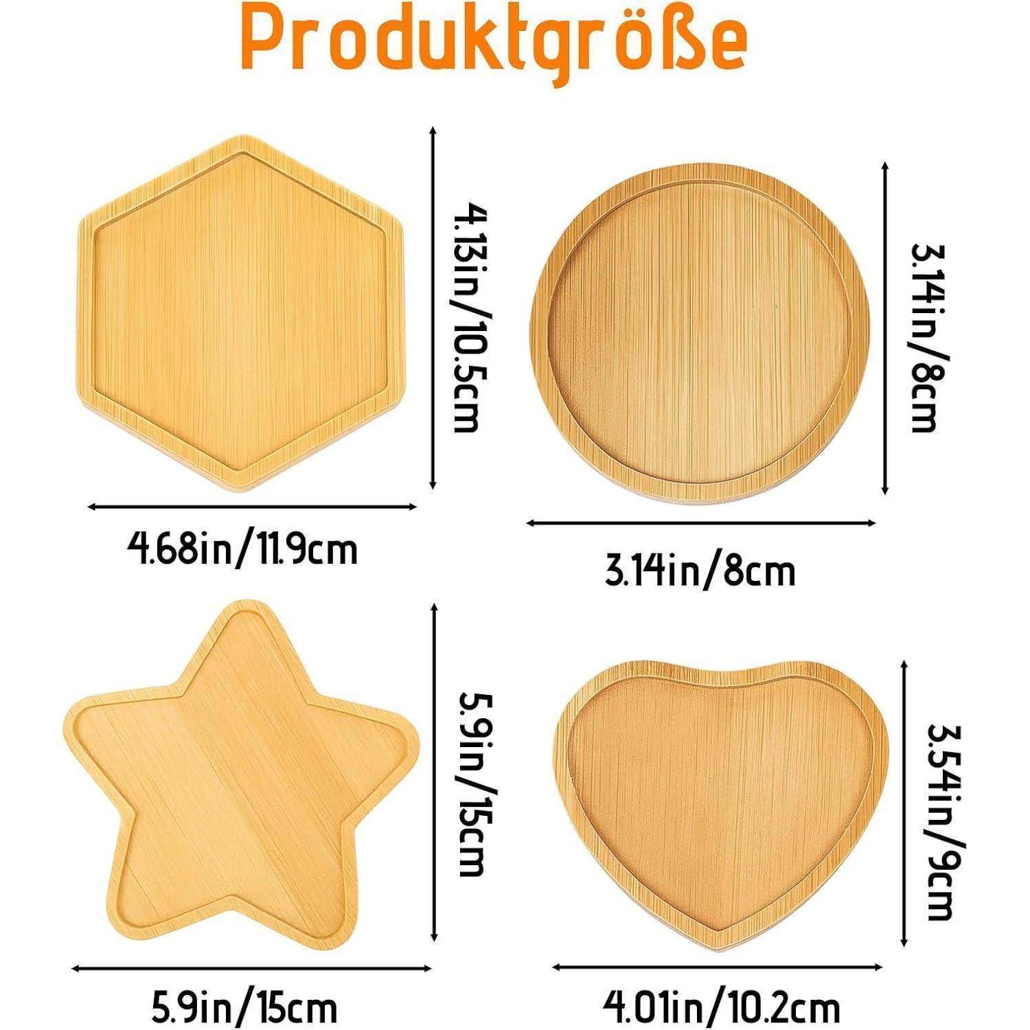Größentabelle mit dem Titel „Produktgröße