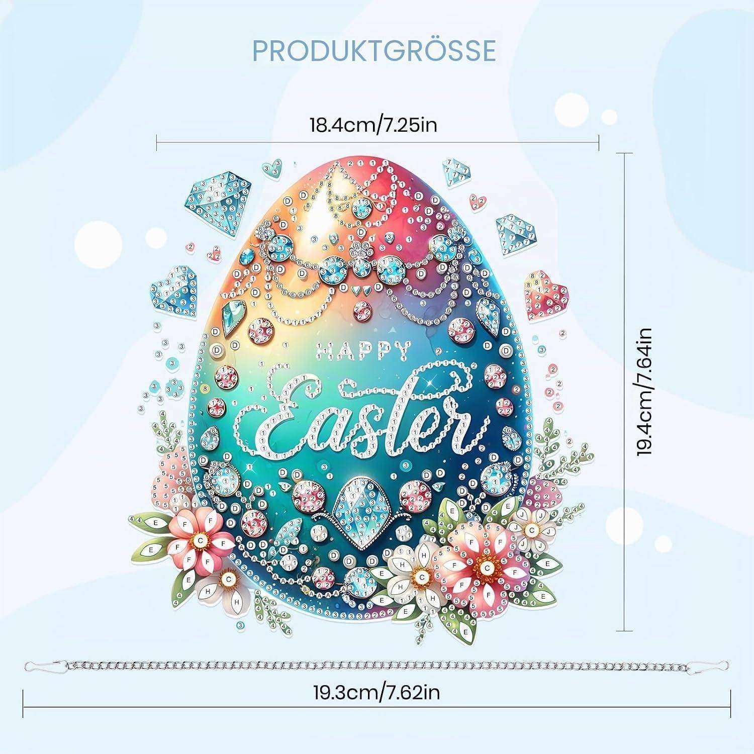 Dekoratives Osterei-Design mit Text 