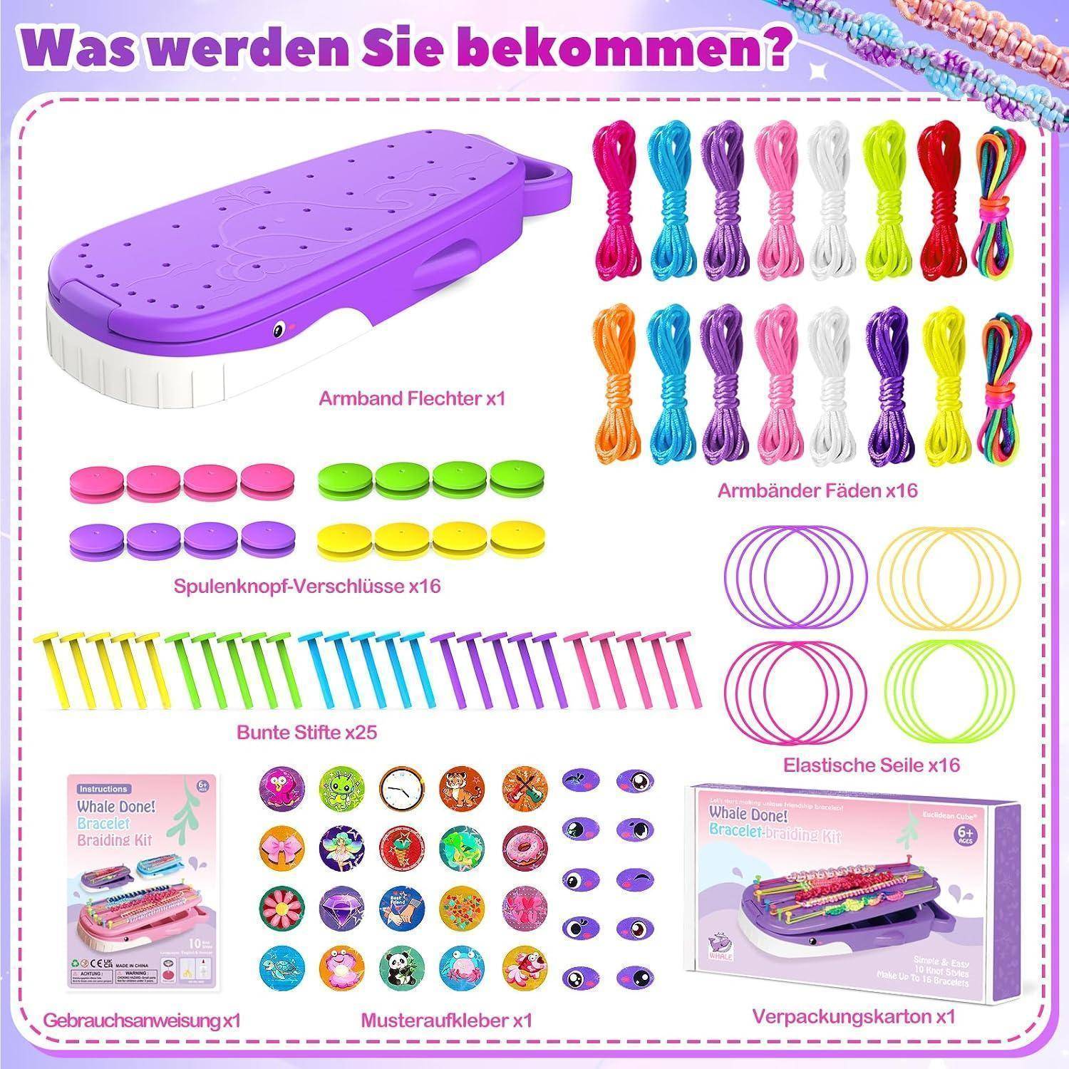 Produktinhalte-Diagramm für ein „Whale Do!