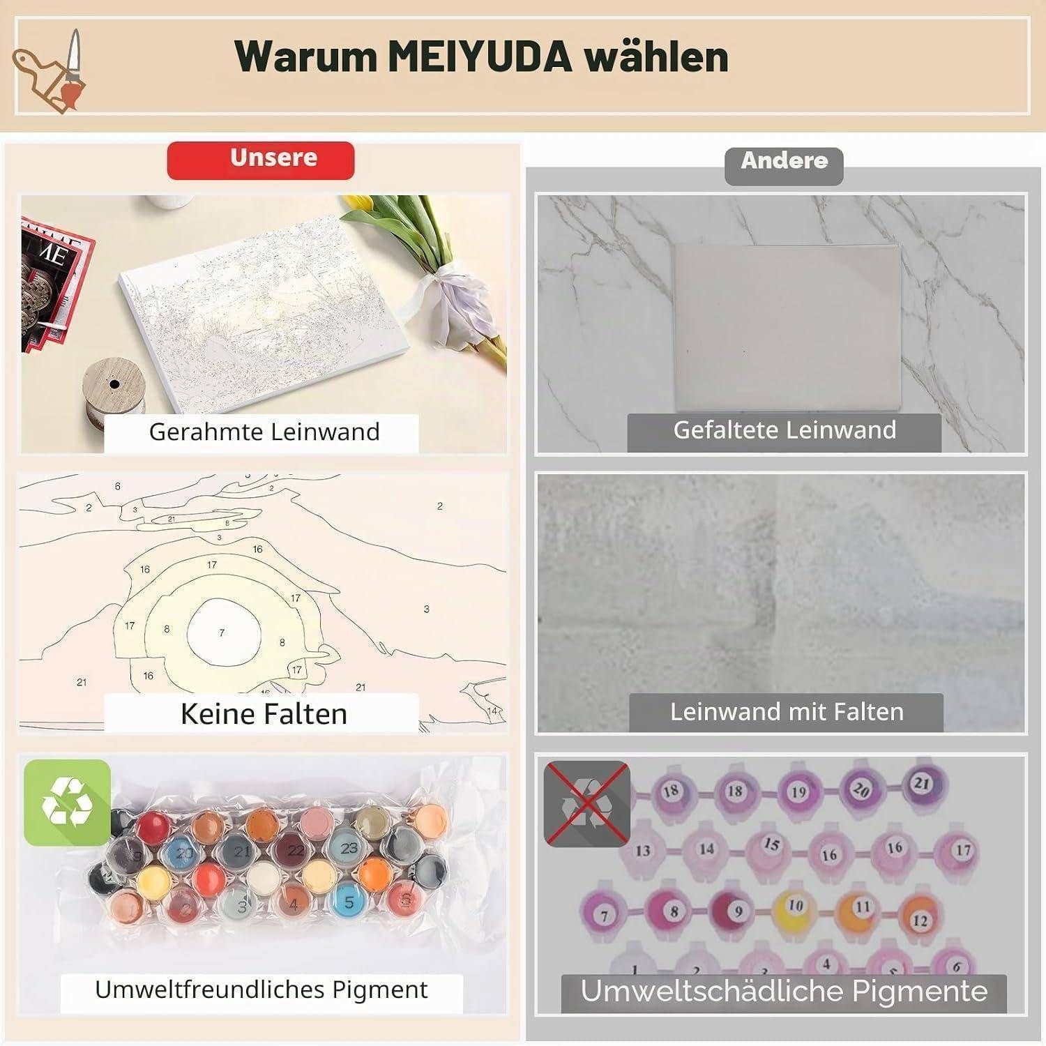 Vergleich-Infografik mit dem Titel 