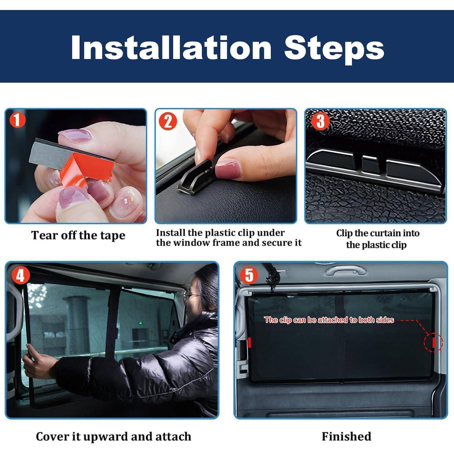 Infografik mit dem Titel „Installationsschritte