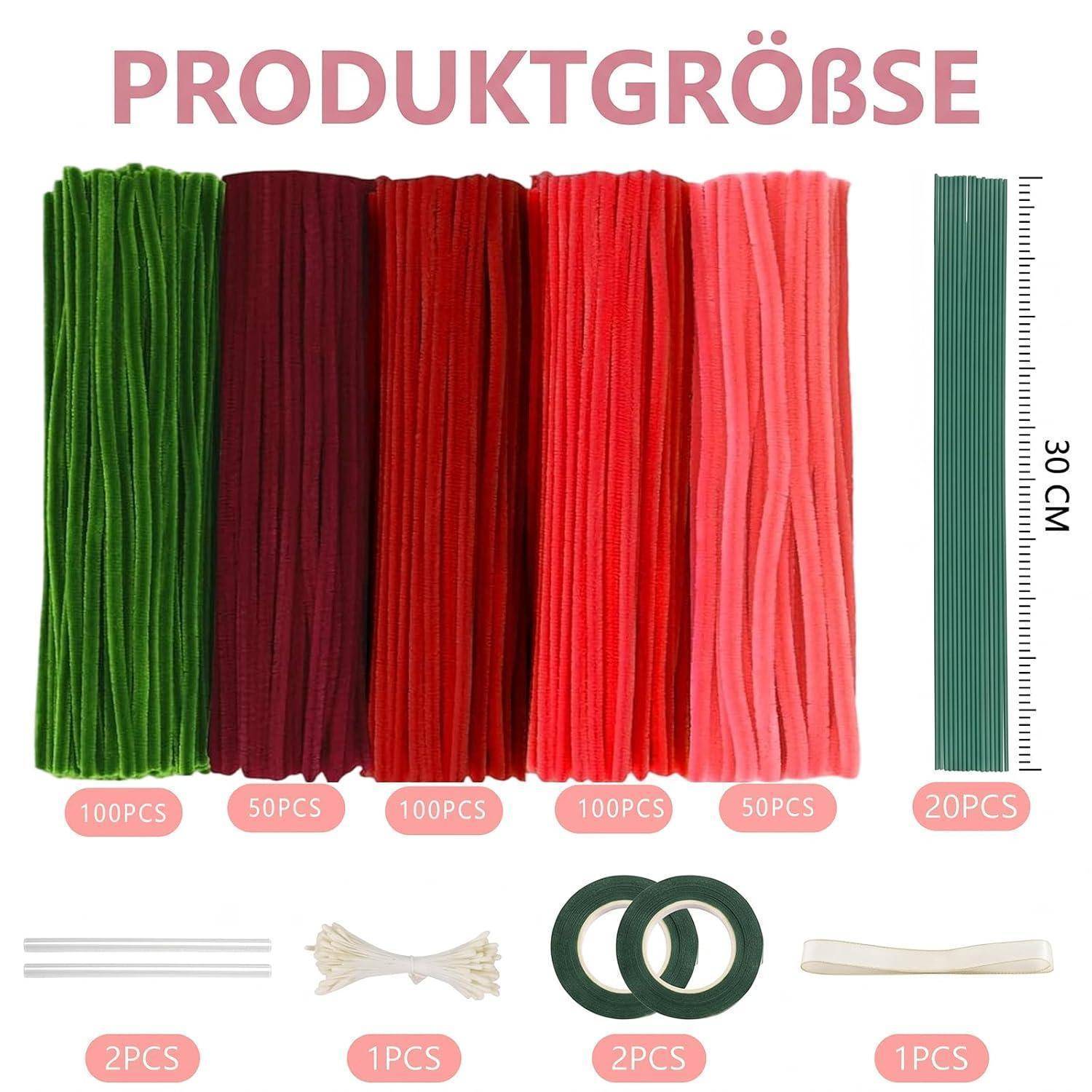 Produktgrößentabelle mit der Bezeichnung 