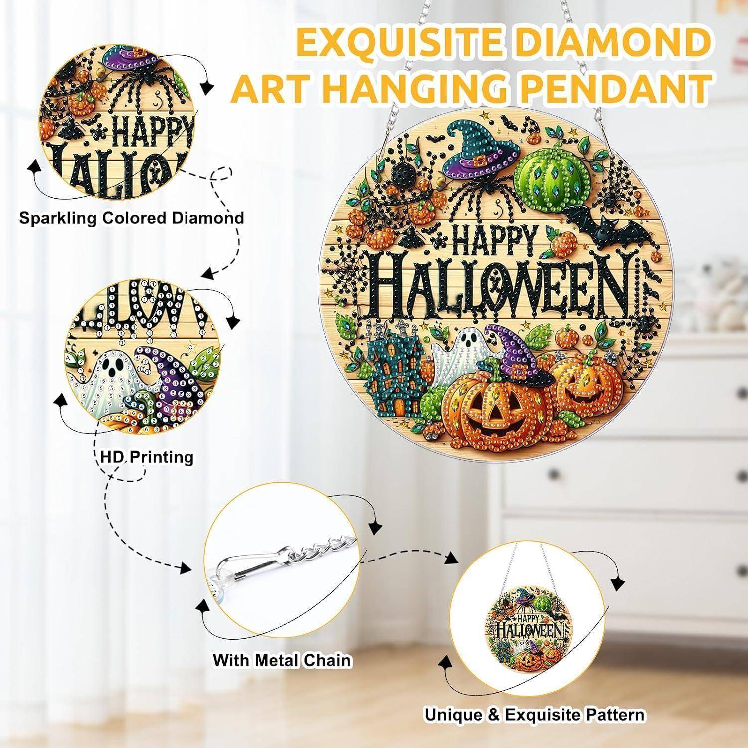 Halloween Diamantkunst Hängependant mit 