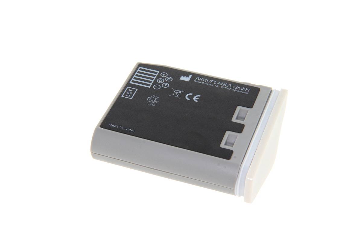 Kompaktes schwarz-graues elektronisches Gerät mit gekennzeichneten Statussymbolen, auf weißem Hintergrund dargestellt.