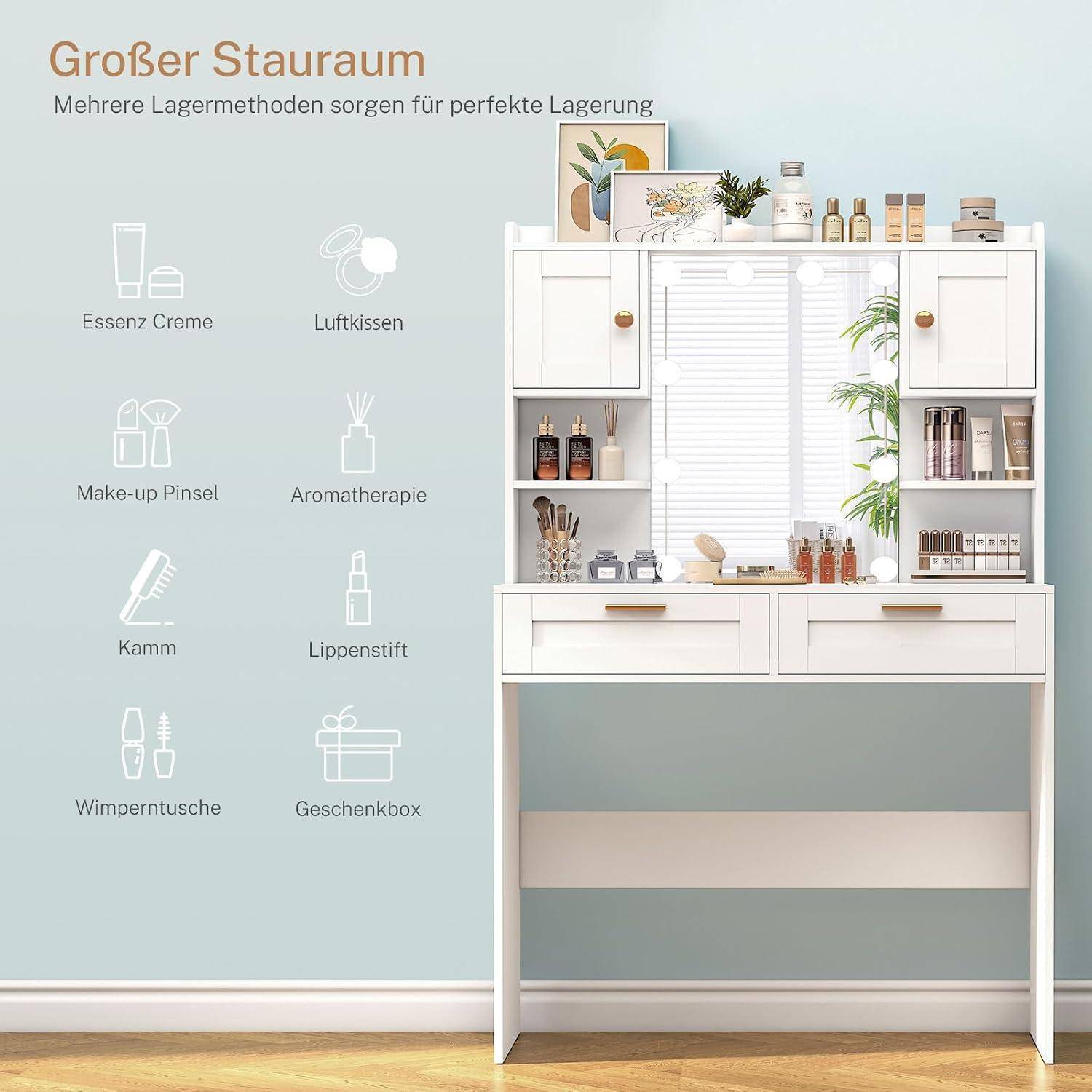 Großer Stauraum und mehrere Methoden sorgen für perfekte Lagerung.