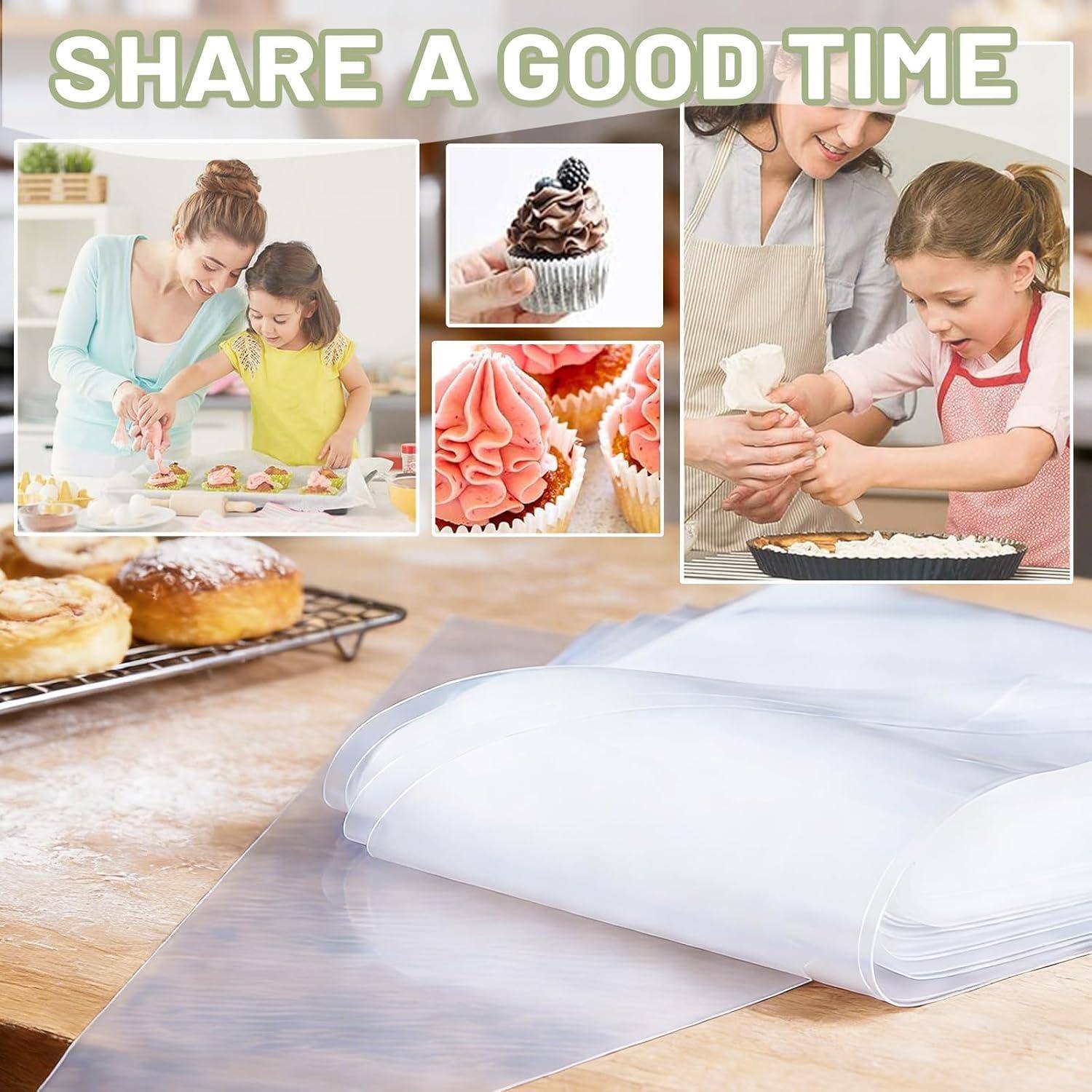 Werbeplakat zum Backen mit dem Text „SHARE A GOOD TIME