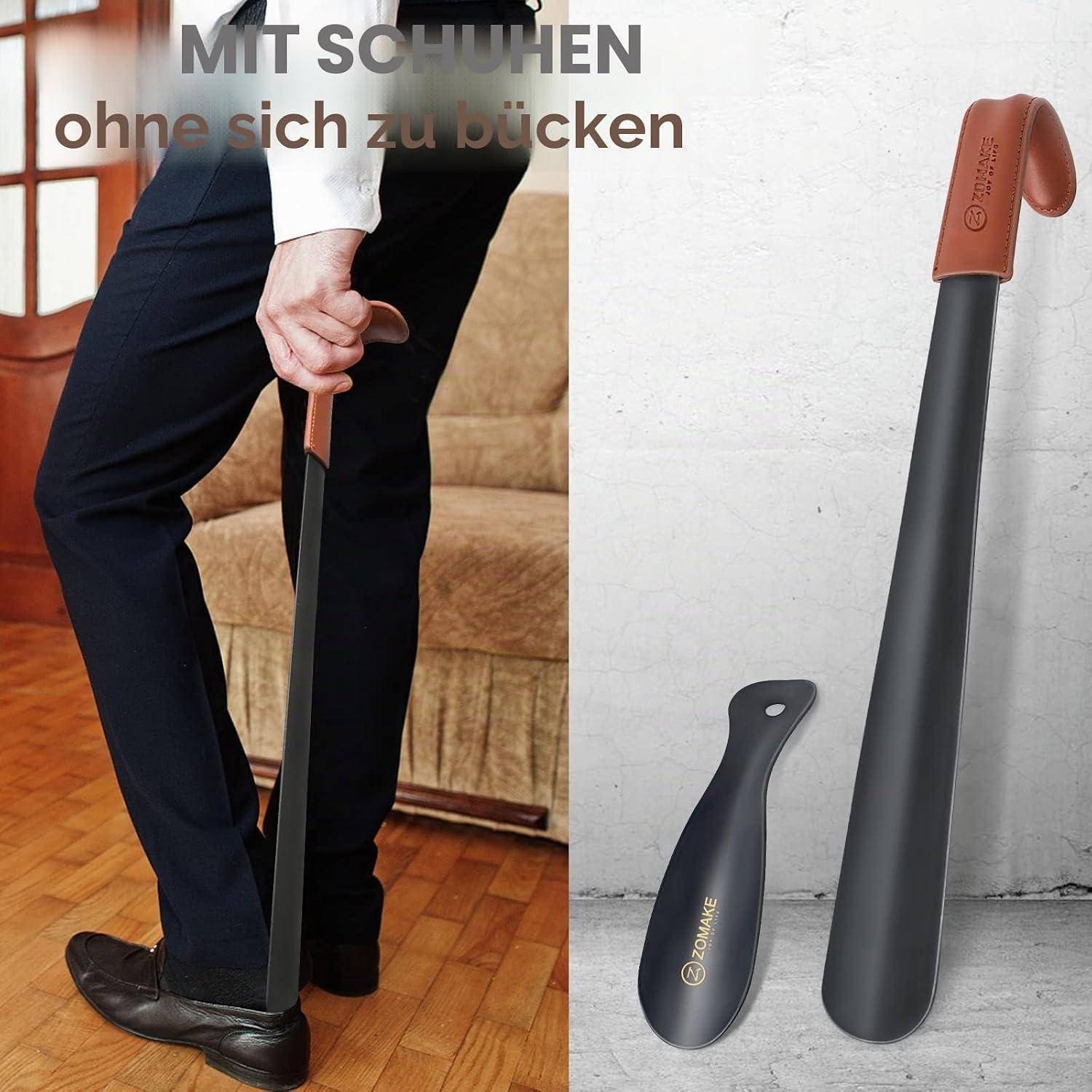 MIT SCHUHEN ohne sich zu bücken.