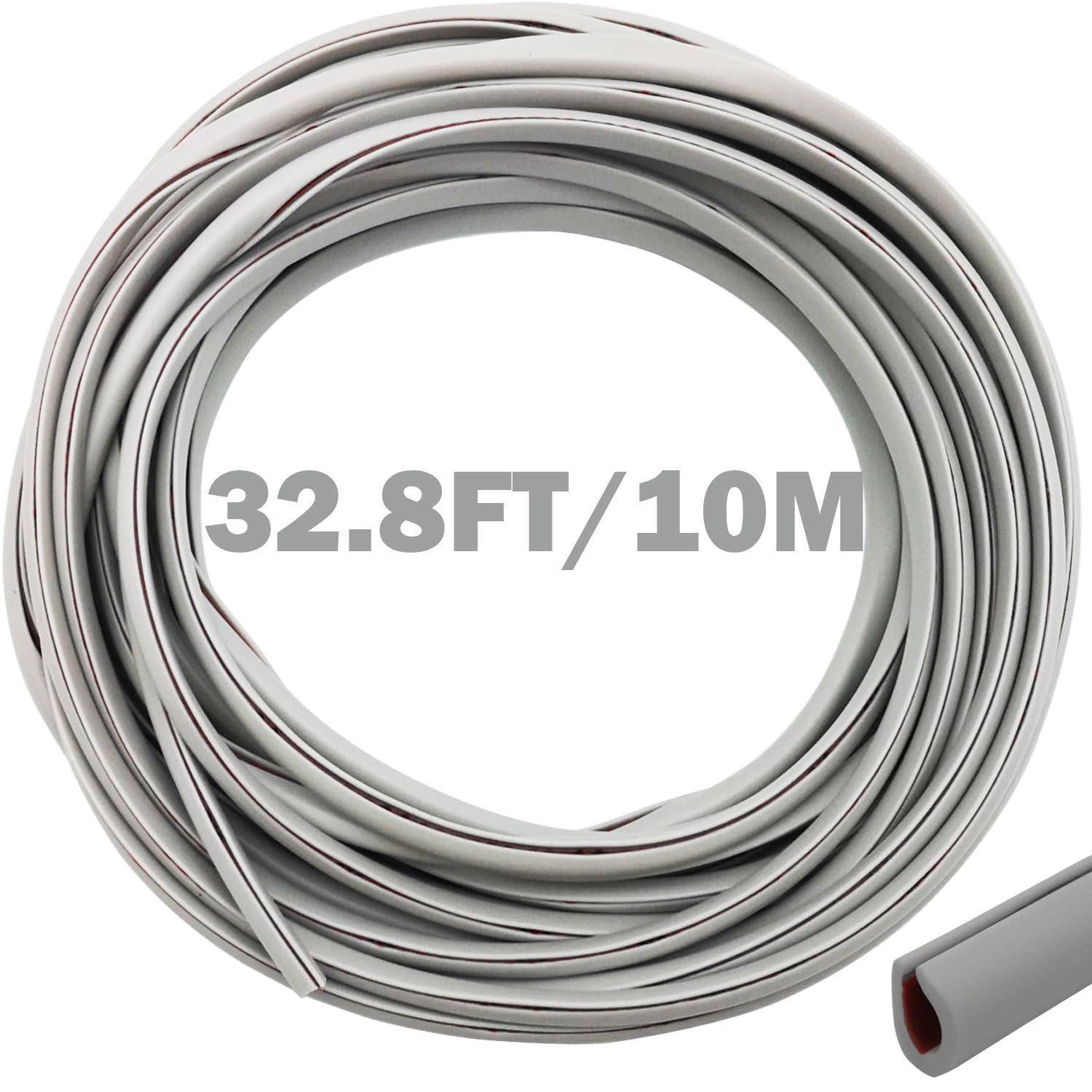 Aufgewickeltes graues Kabel mit der Bezeichnung „32,8FT/10M