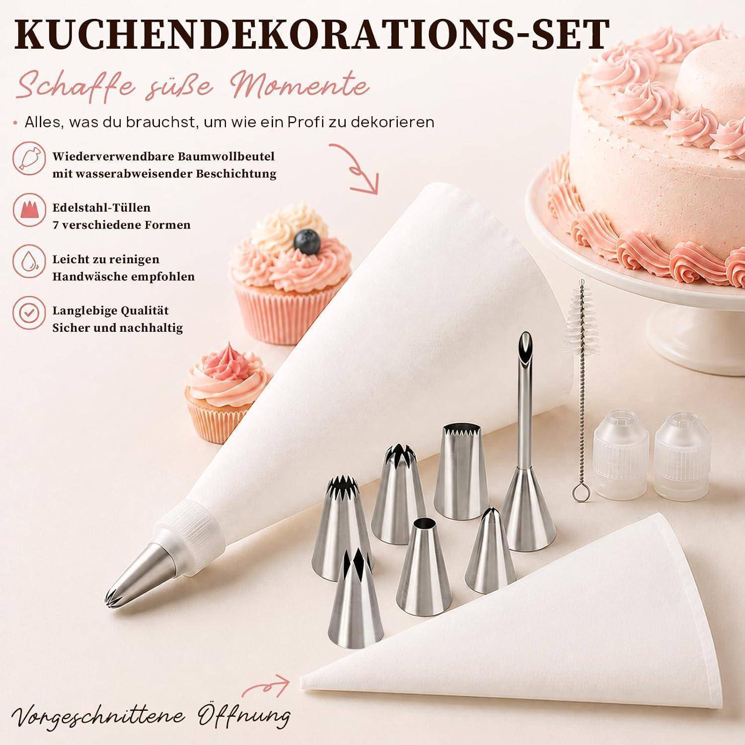 Werbebild für ein „Kuchendekorations-Set