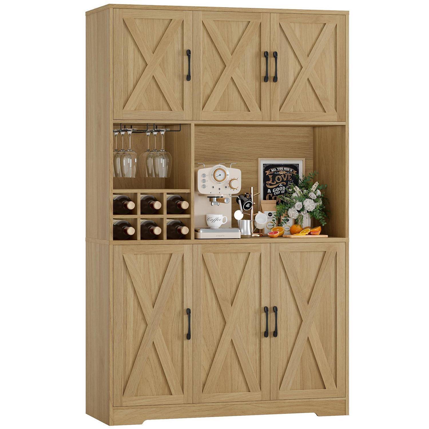 Küchenschrank mit Arbeitsplatte, 180x40x80cm, Braun
