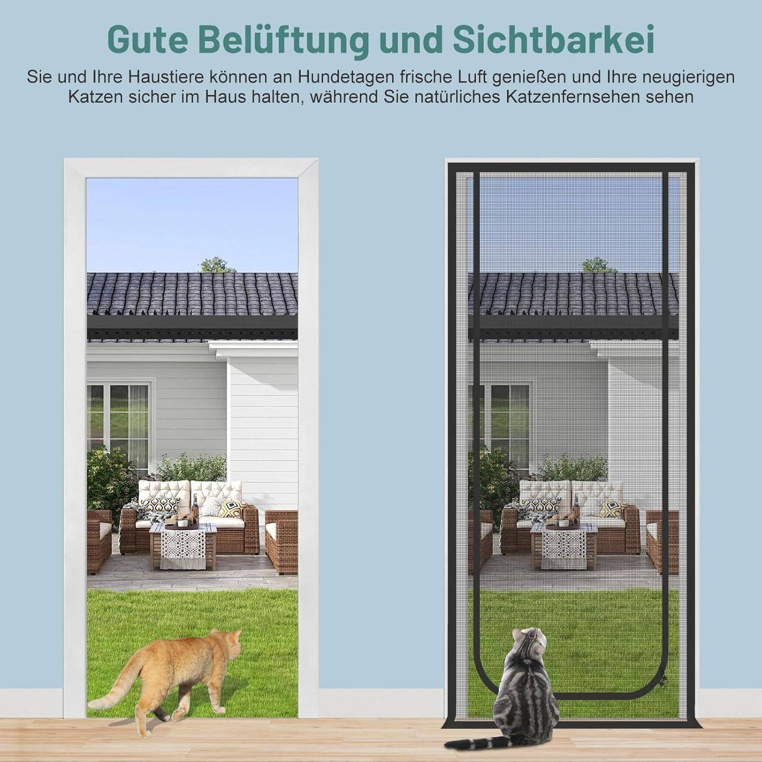 Gute Belüftung und Sichtbarkeit.