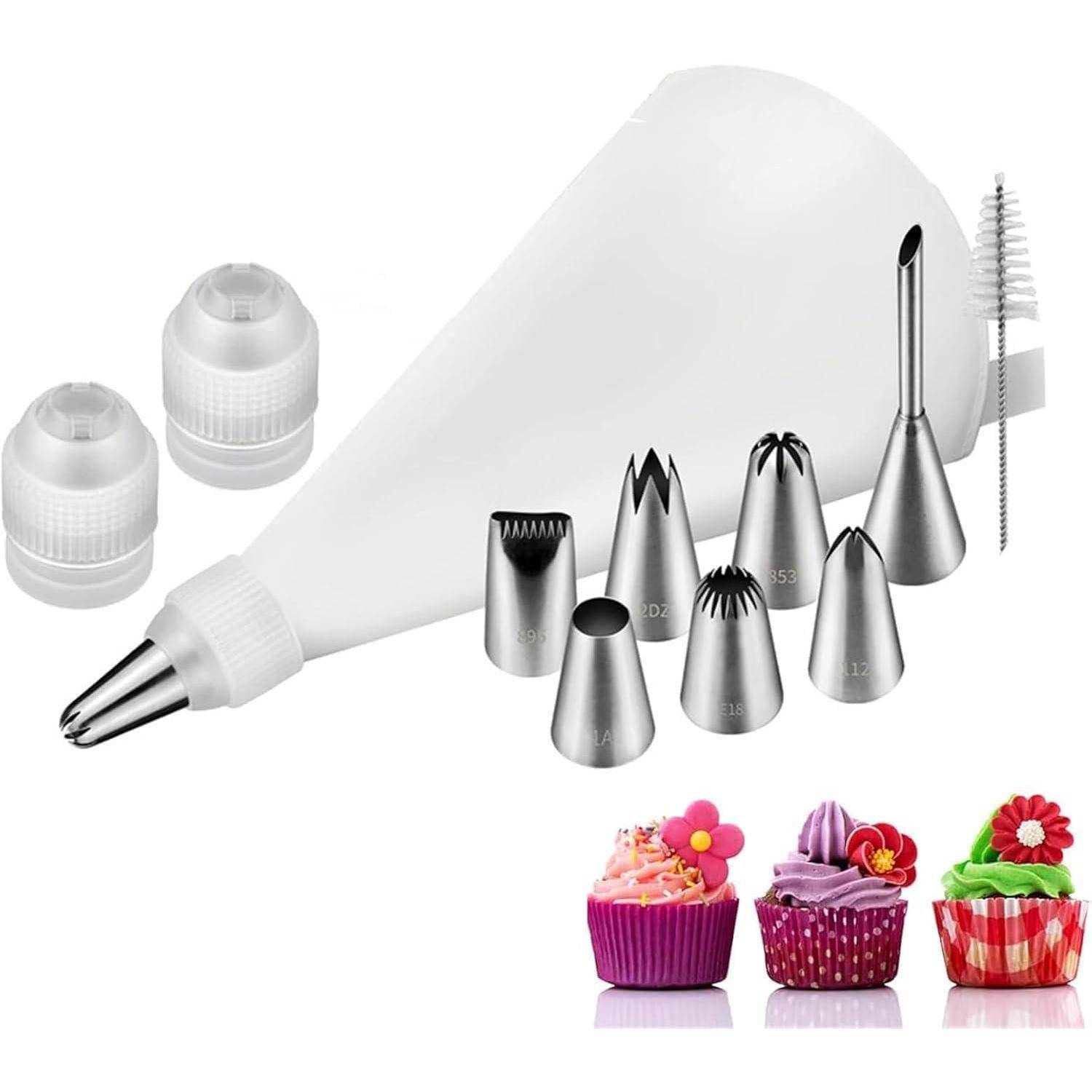 Spritzbeutel Set 11tlg. mit Tüllen und Bürste