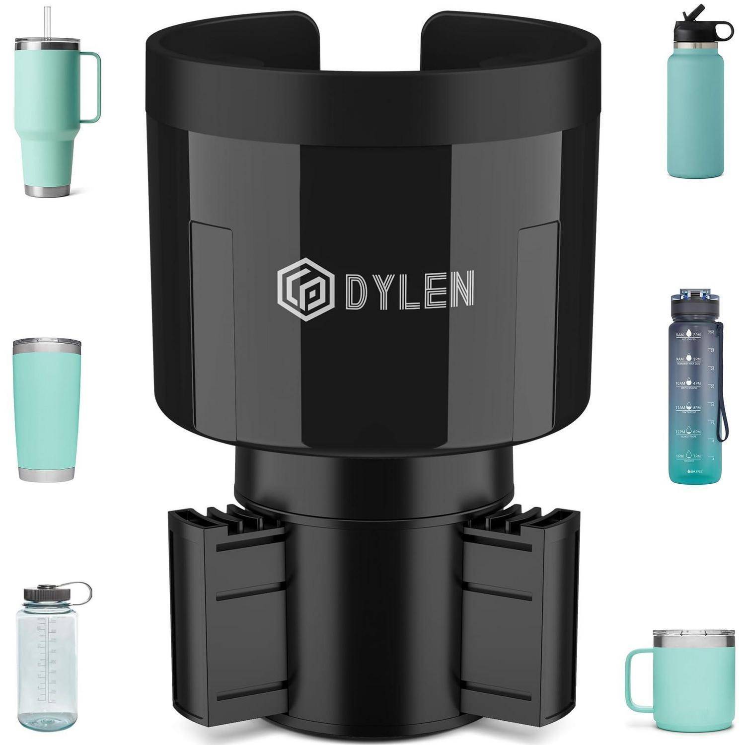DYLEN Auto-Getränkehalter erweiterbar 6,6-10,2 cm ABS Kunststoff schwarz