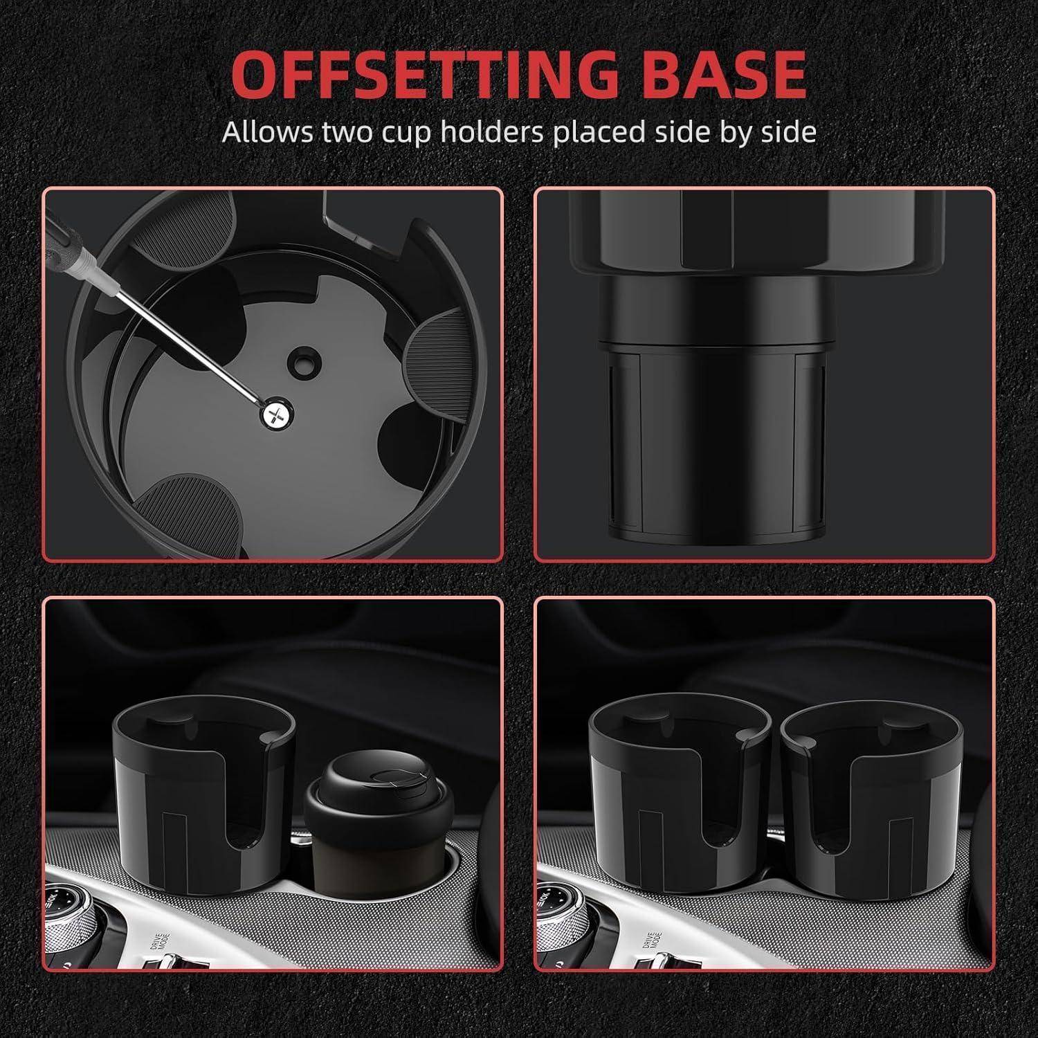 DYLEN Auto-Getränkehalter erweiterbar 6,6-10,2 cm ABS Kunststoff schwarz