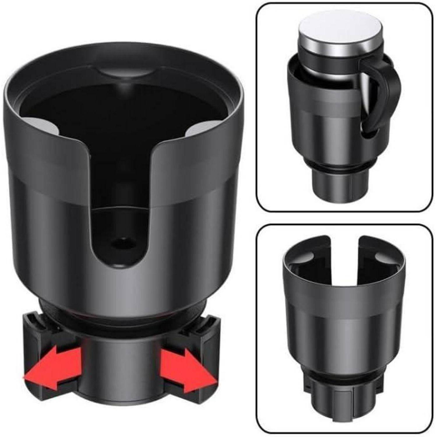 Auto Getränkehalter Expander mit verstellbarer Basis und Untersetzer