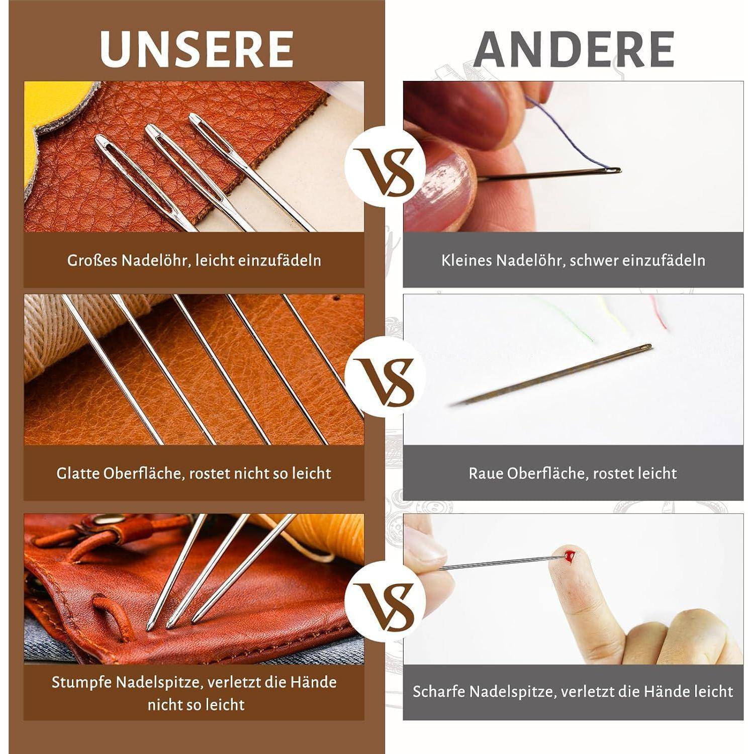 Vergleichsgrafik für Nähnadeln: 
