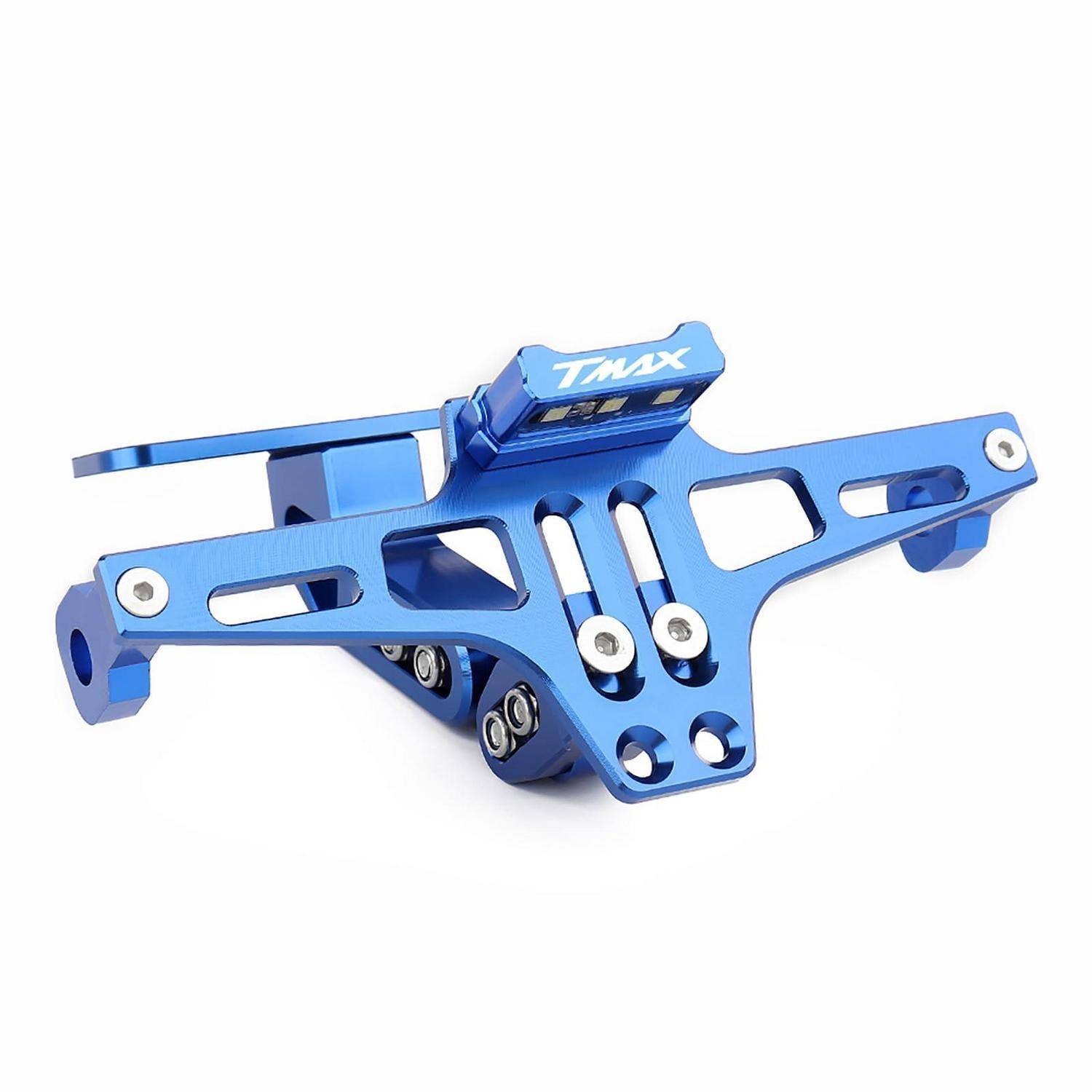 Blau eloxiertes Metall-Motorrad-Kennzeichenhalter mit 