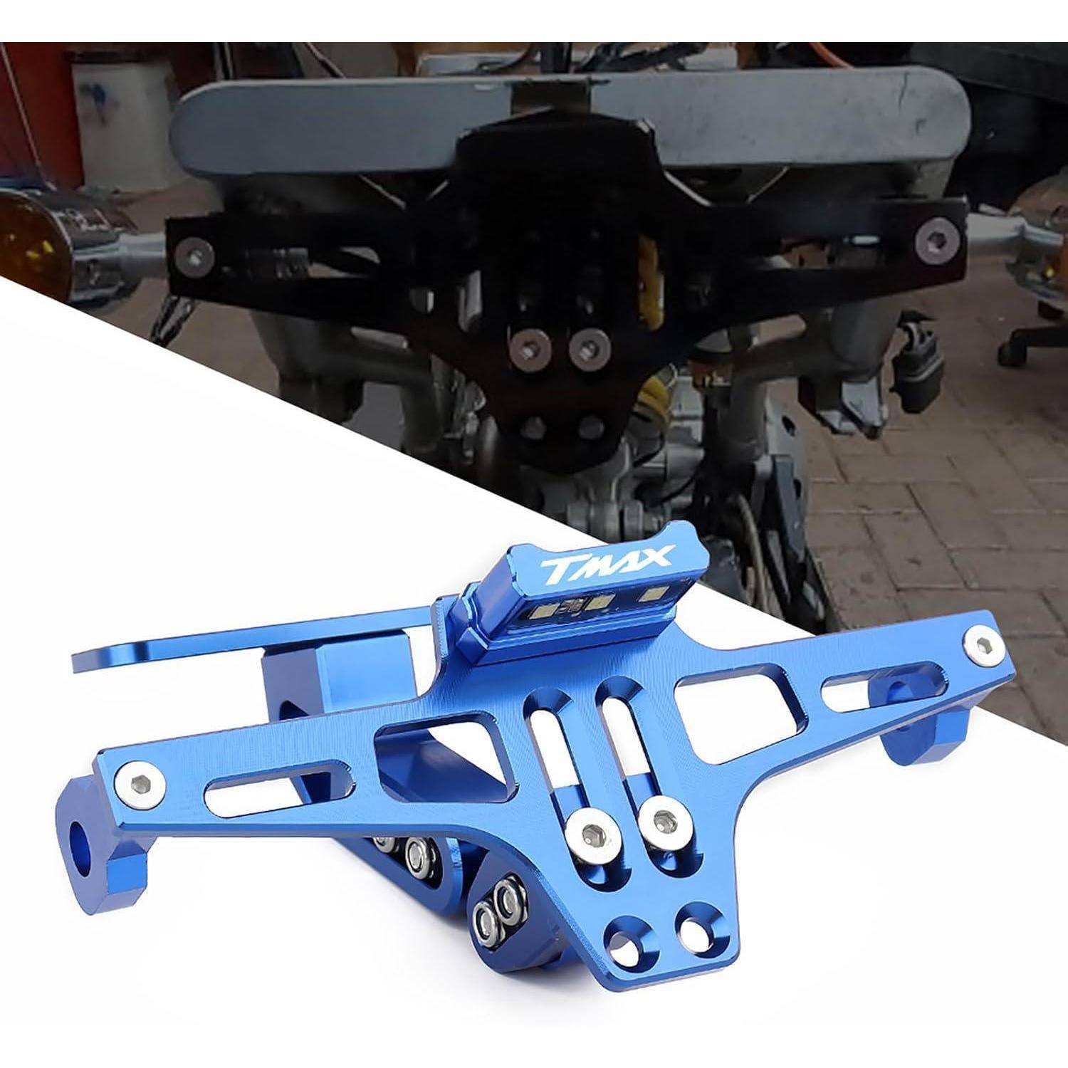 Blaue Nachrüst-Motorrad-Heckverkleidung/Kennzeichenhalter mit 
