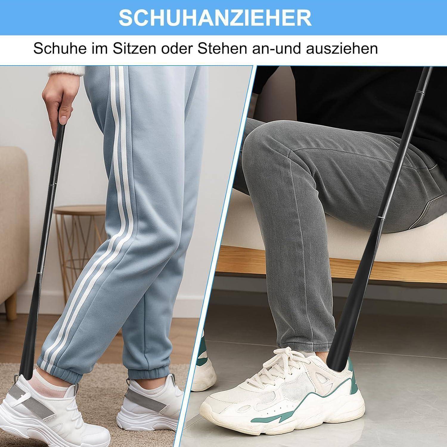 Deutsches Produktbild eines Schuhlöffels mit der Aufschrift 