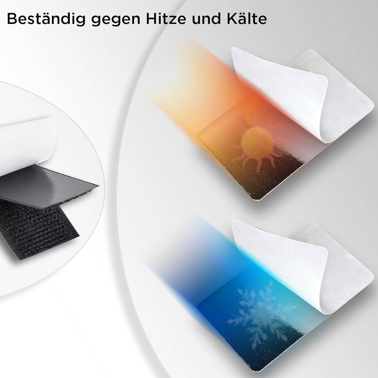 Abbildung eines geschichteten Materials mit der Bezeichnung „Beständig gegen Hitze und Kälte