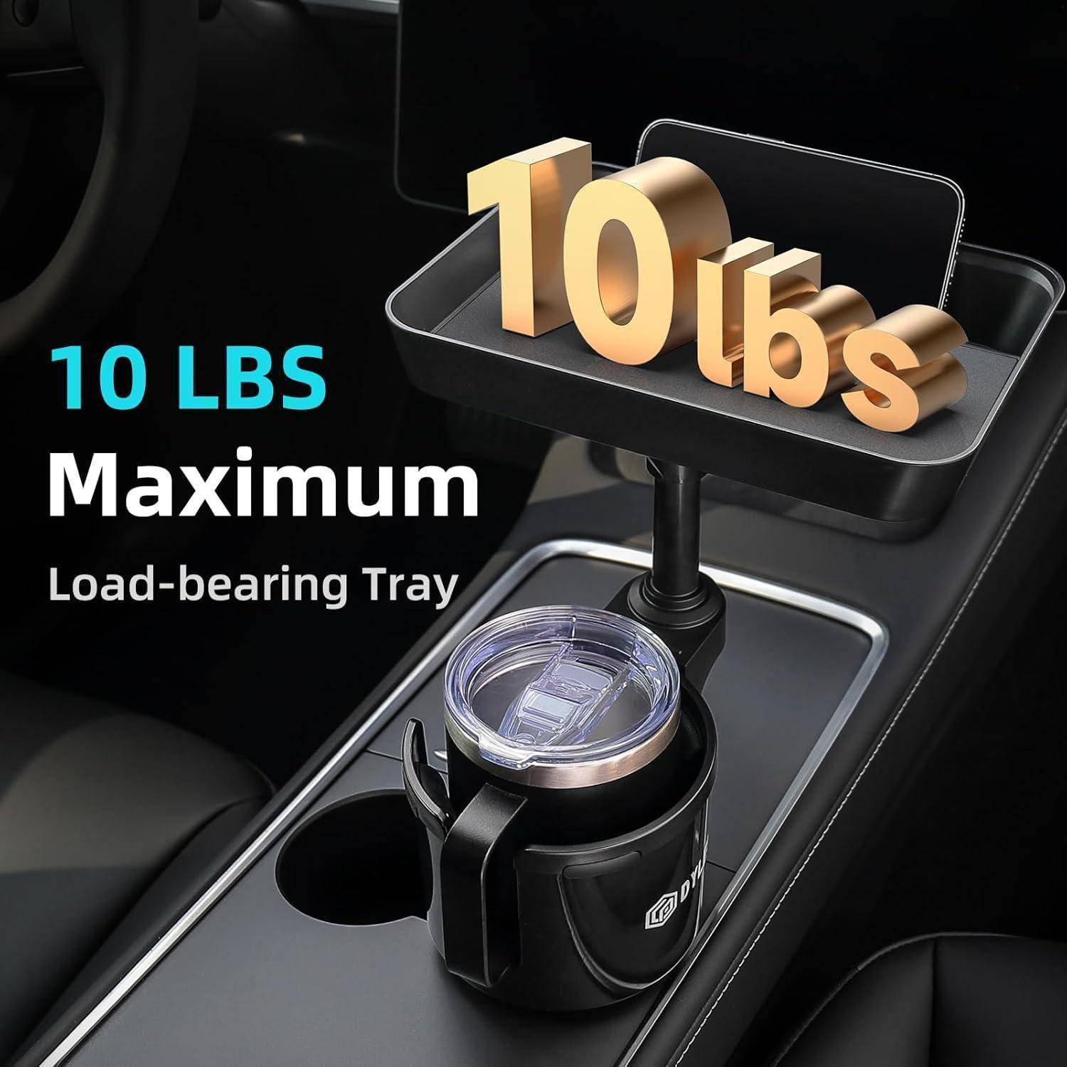 Autotassenhalter-Tablett mit oberer Ablage mit der Aufschrift „10 lbs