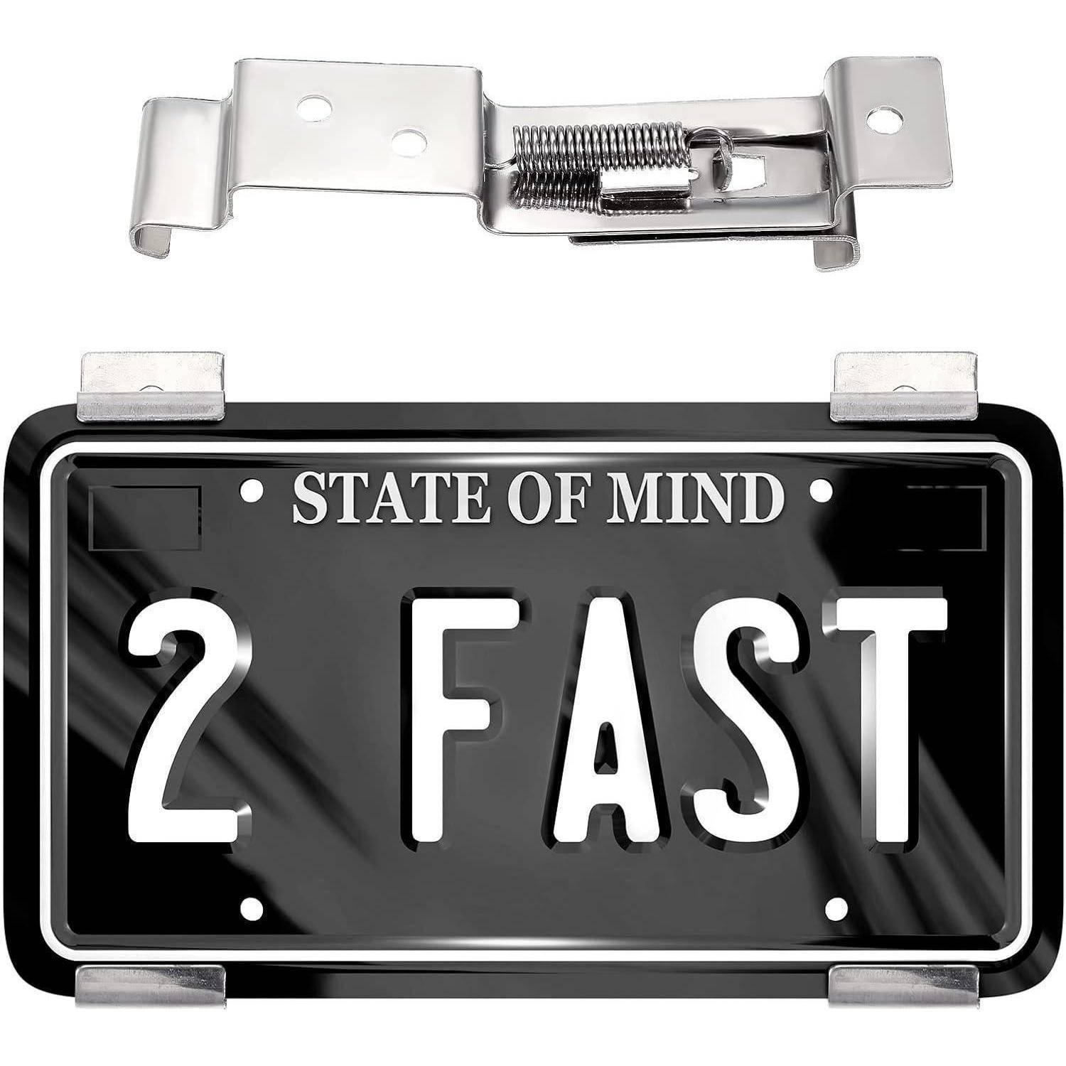 Schwarzes Novelty-Kennzeichen mit der Aufschrift „STATE OF MIND
