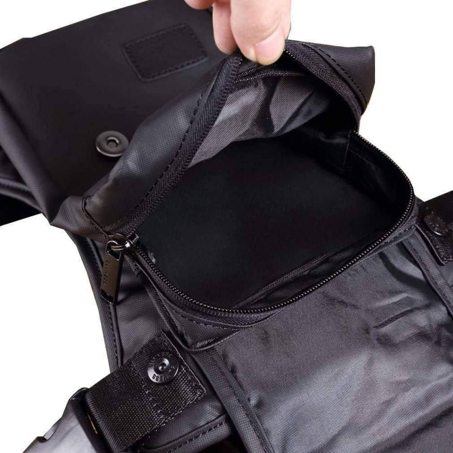 Drop Leg Bag wasserabweisend Schwarz