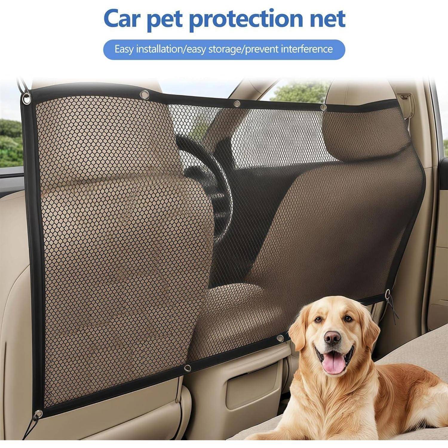 Hundegitter Auto 116x76cm mit Seil und Haken