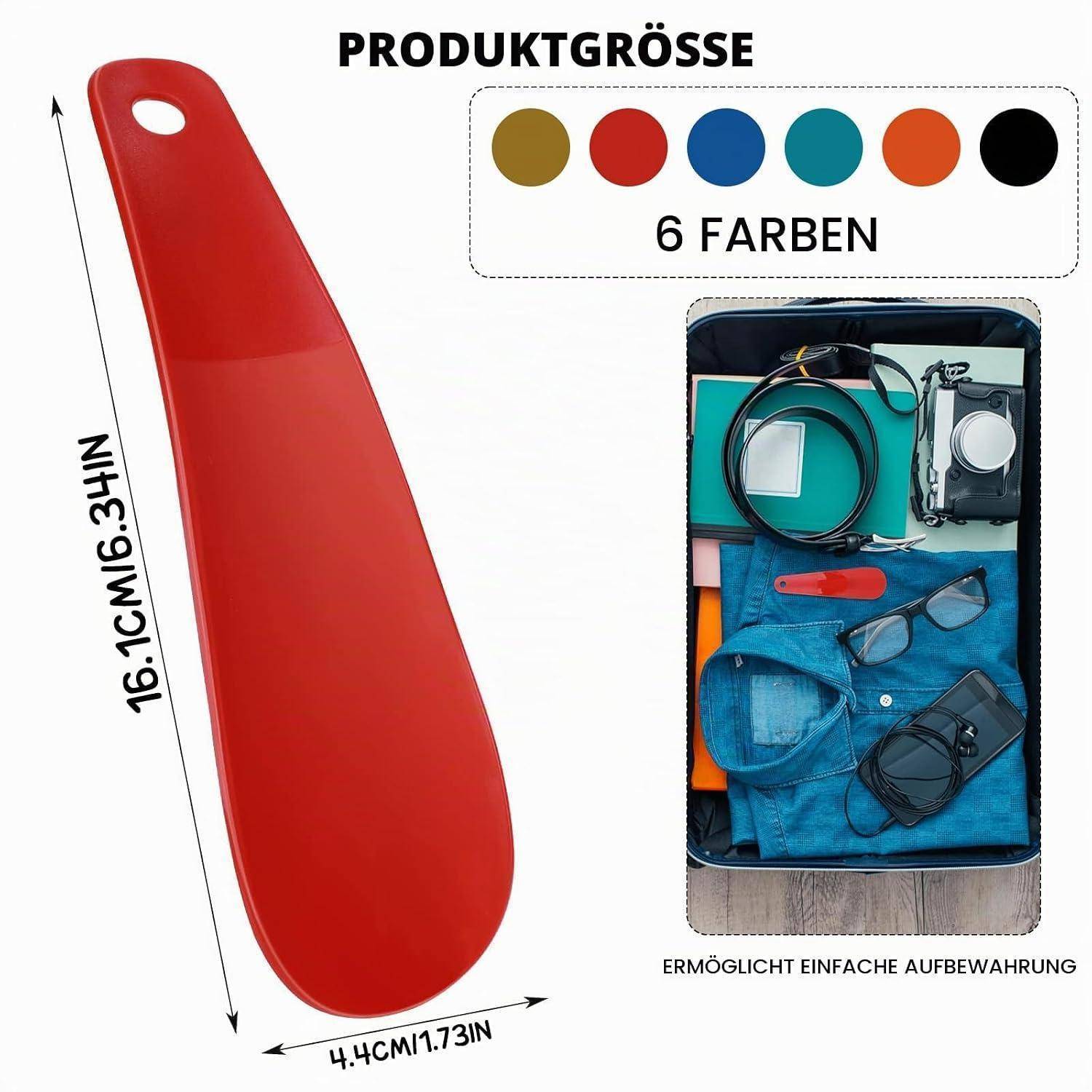 Schuhanzieher 6er Set 16cm kompakt universell
