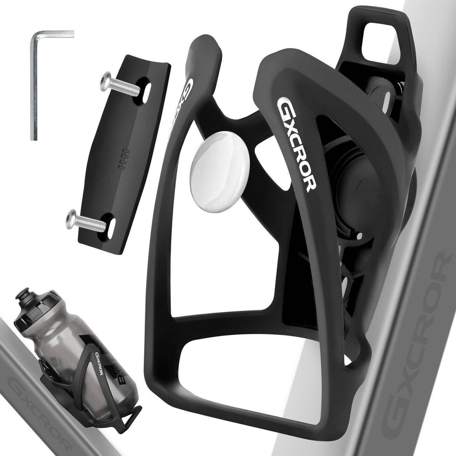 Fahrrad Flaschenhalter mit AirTag-Fach Schwarz