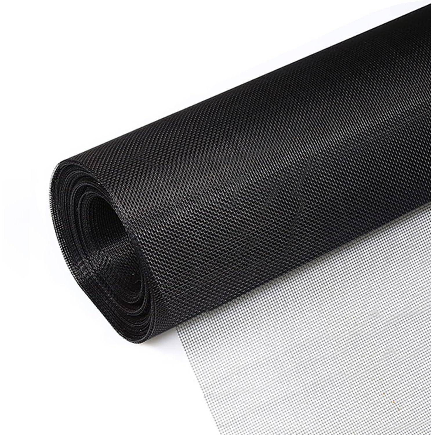 Fliegengitter-Rollware extra stark 120x250cm schwarz Fiberglas zuschneidbar