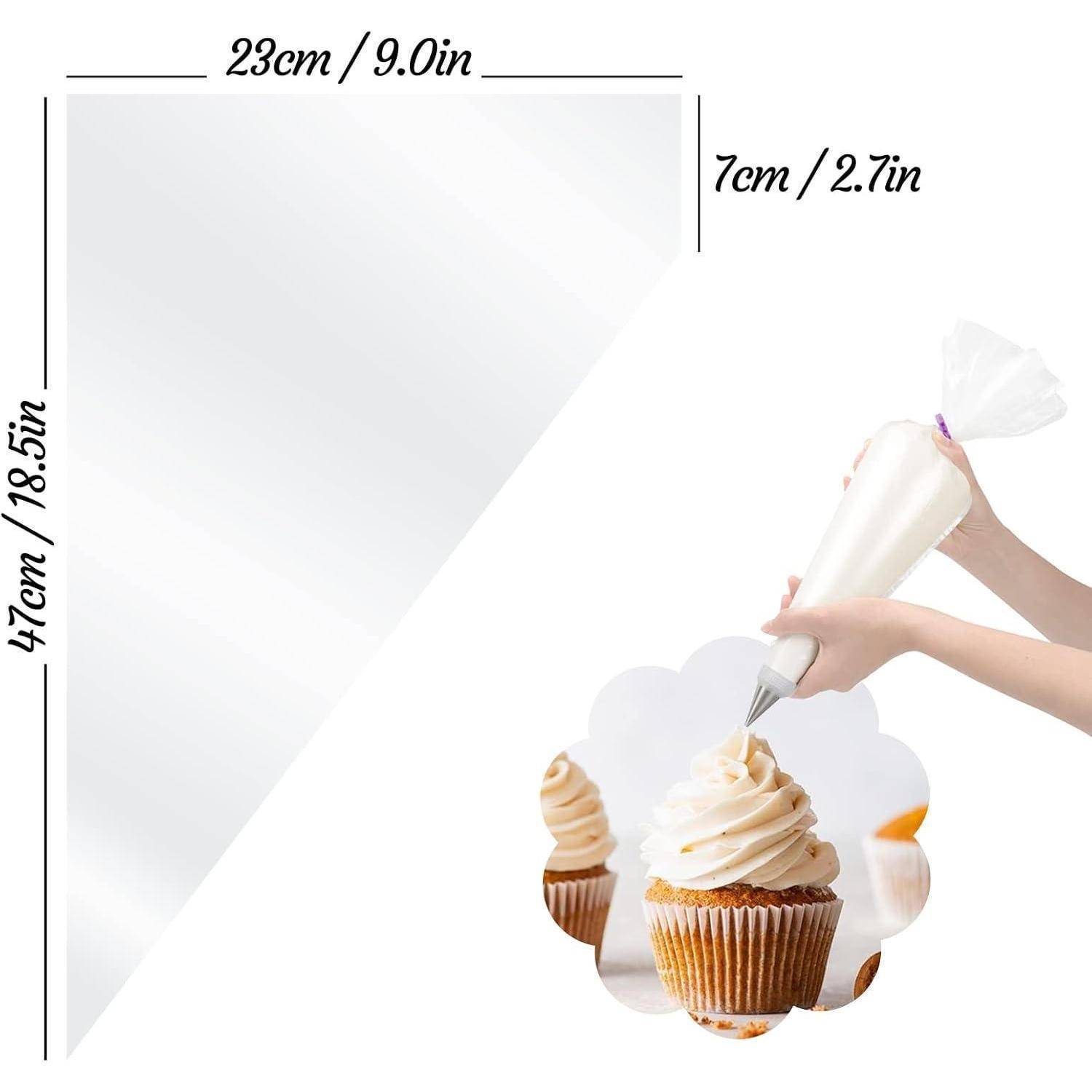 Einweg Spritzbeutel 100 Stück 47cm extra dick mit Spenderkarton