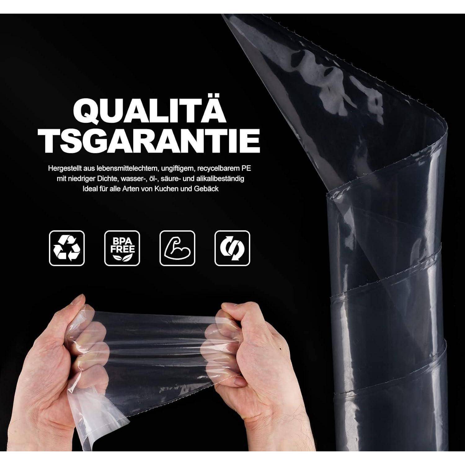 Einweg Spritzbeutel 100 Stück 47cm extra dick mit Spenderkarton