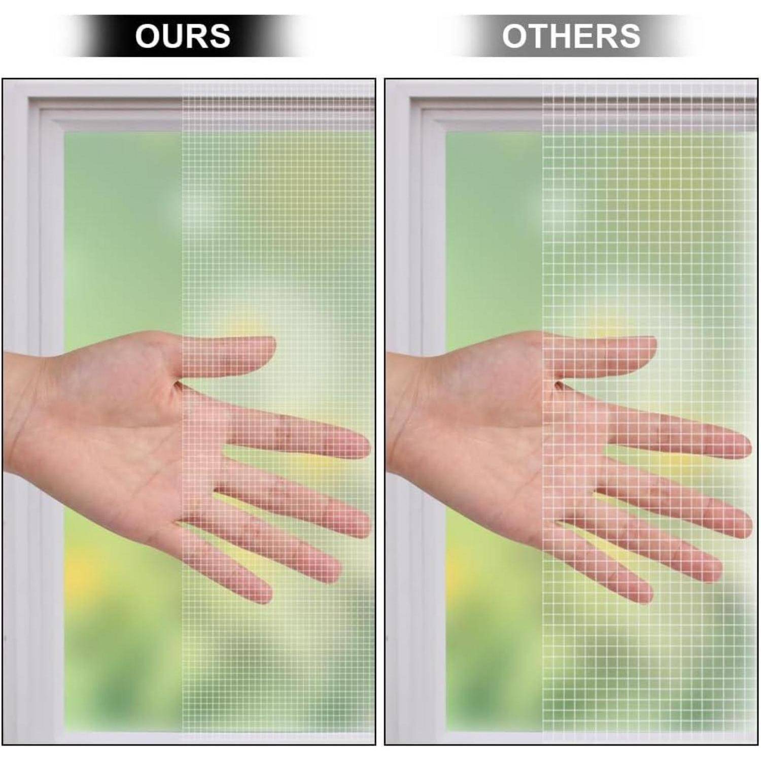 Fliegengitter Fenster 200x250cm Fiberglas flammhemmend weiß