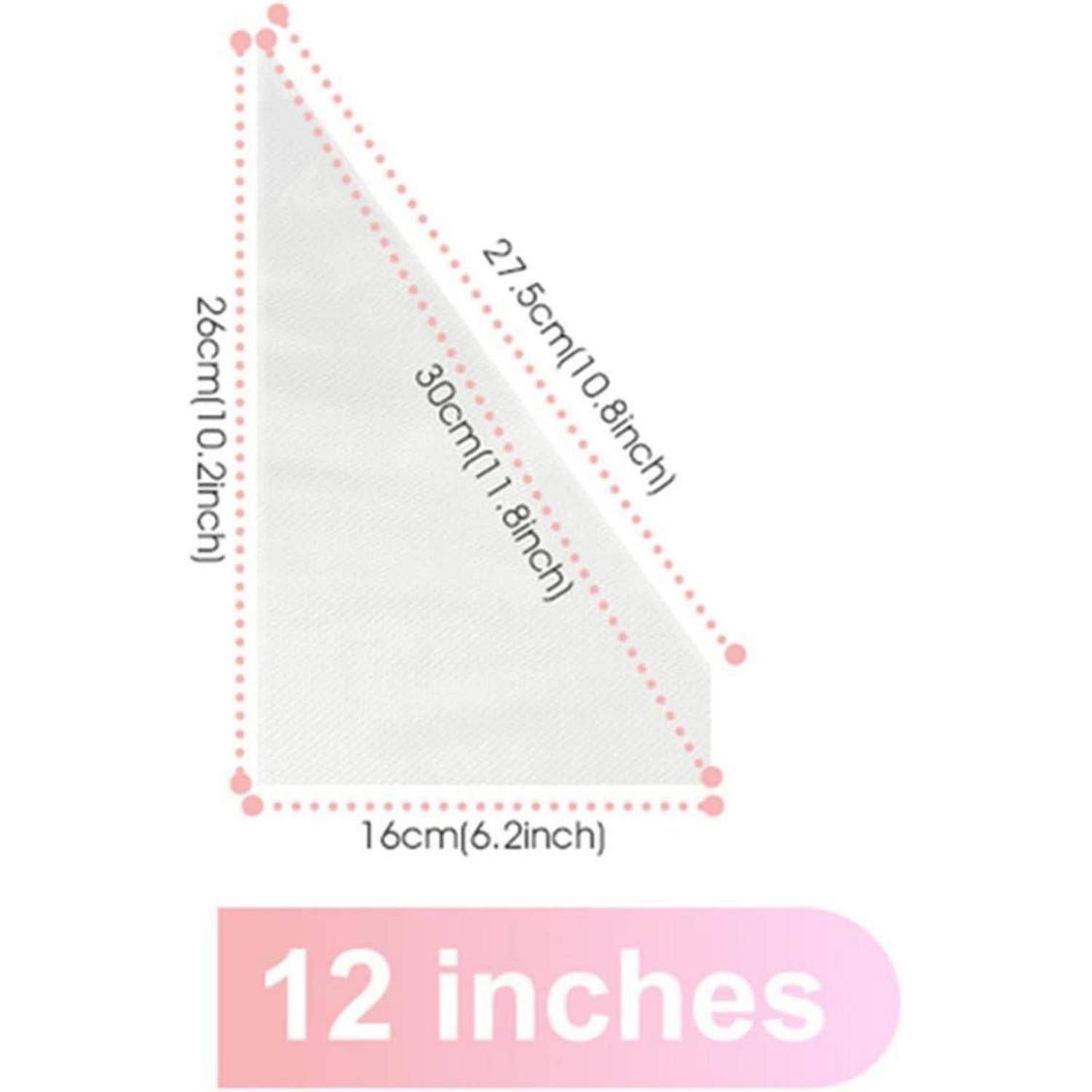 JasCherry 100x Einweg Spritzbeutel 27x16cm Verdickt Lebensmittelecht