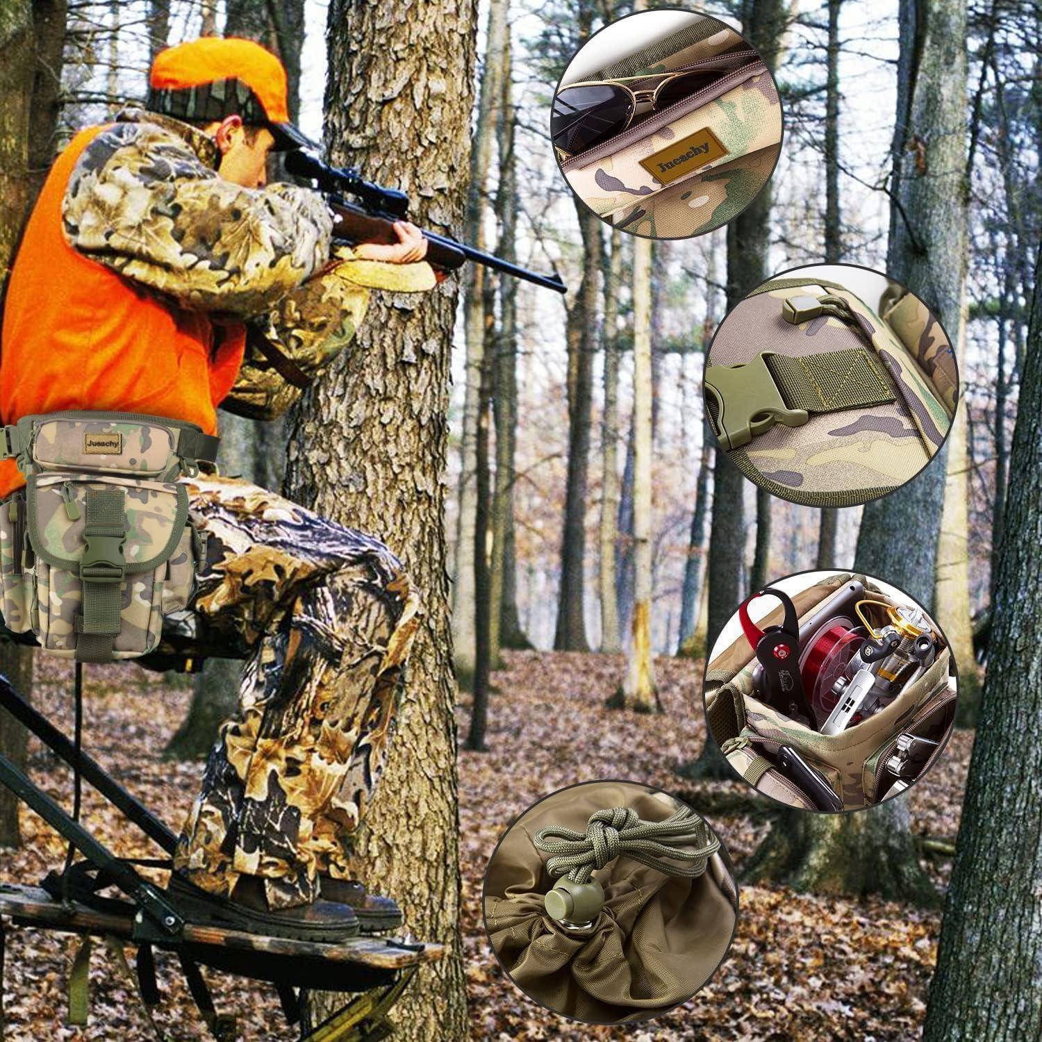 Taktische Beintasche wasserdicht 8 Taschen mit Flaschentasche Camouflage