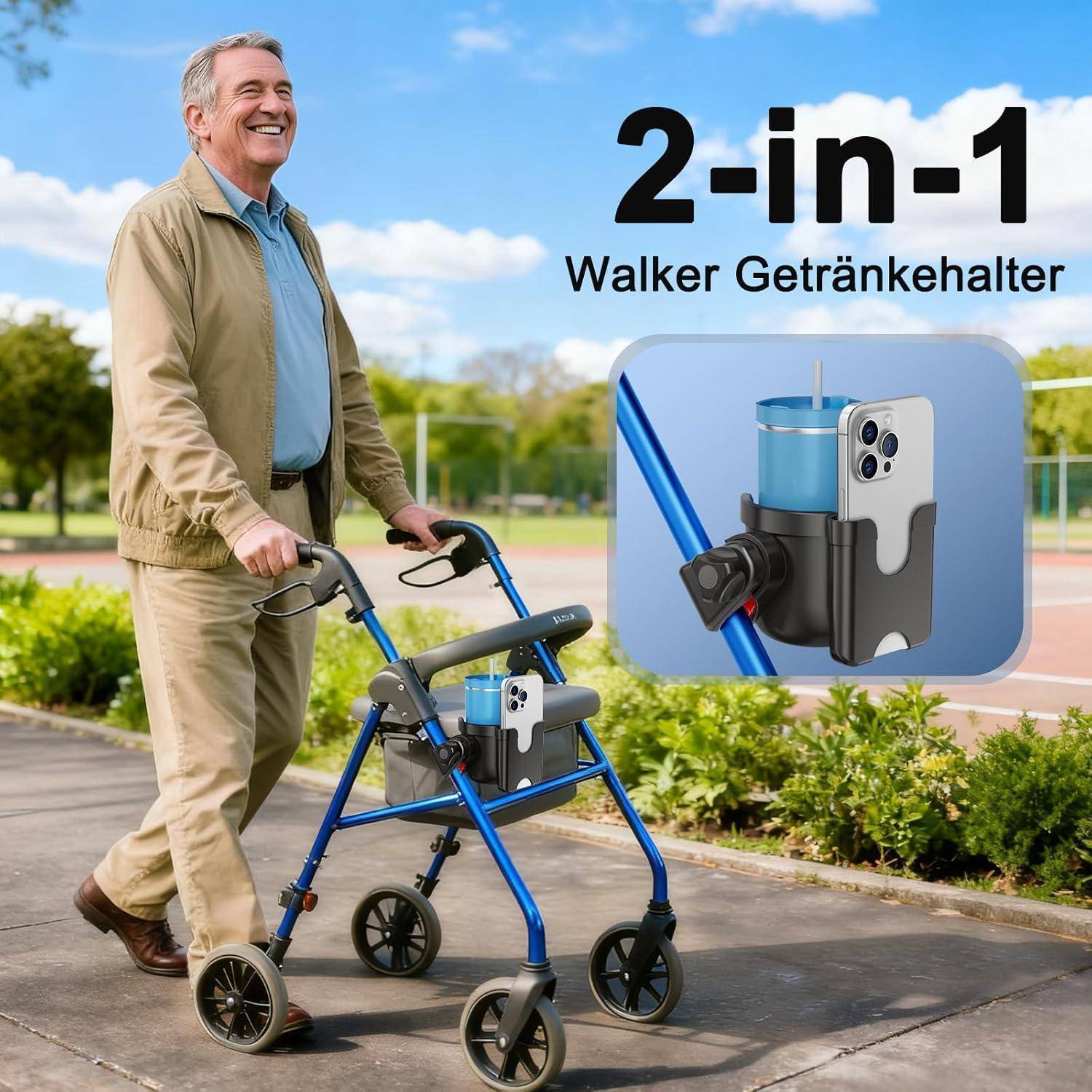 Getränkehalter mit Handyhalterung Space Grau