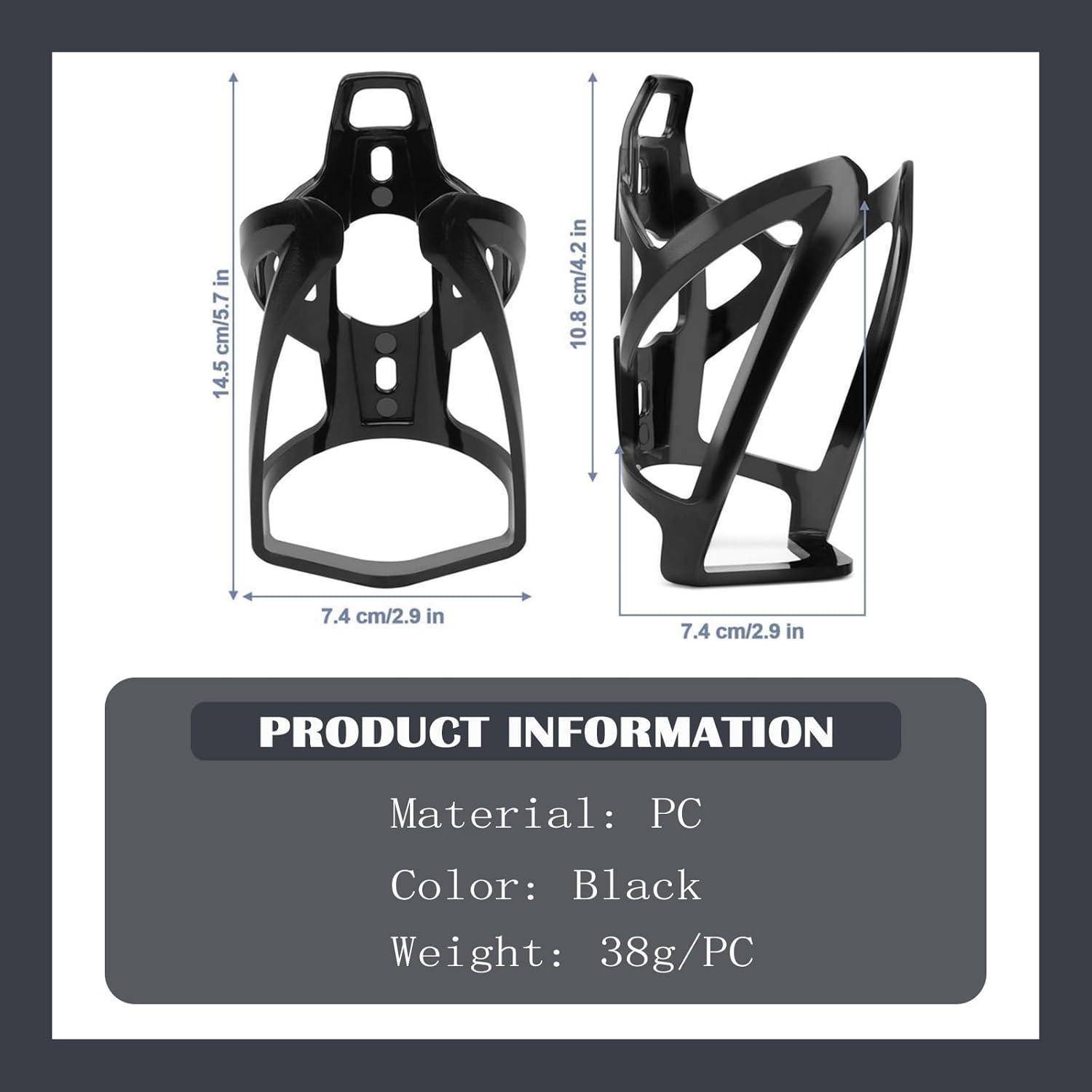 Flaschenhalter Fahrrad Set 2er-Pack PC Kunststoff inkl. Schrauben