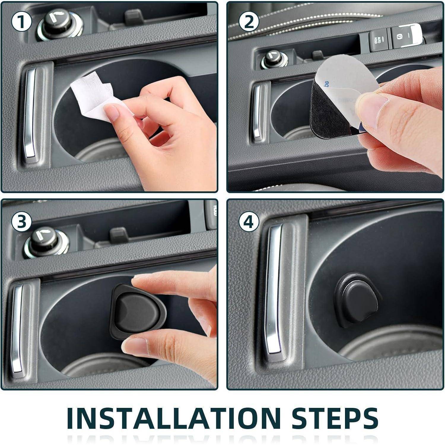 6x Auto Getränkehalter Limiter Silikon Selbstklebend