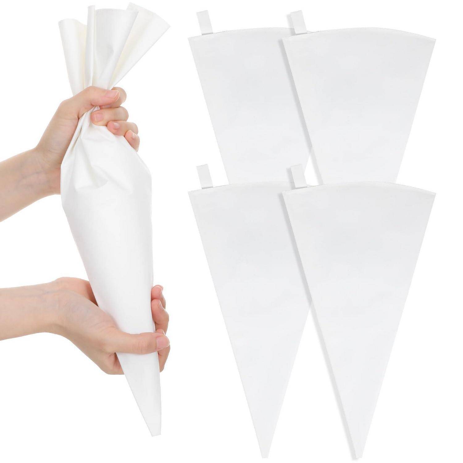 Spritzbeutel wiederverwendbar 5 Stück 40x22cm Baumwolle weiß
