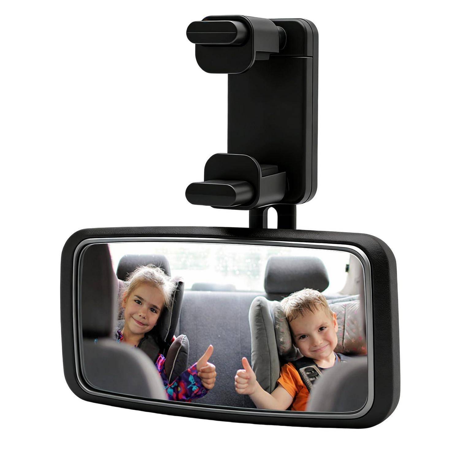 Rücksitzspiegel Baby 360° drehbar mit Hakenclip bruchsicher