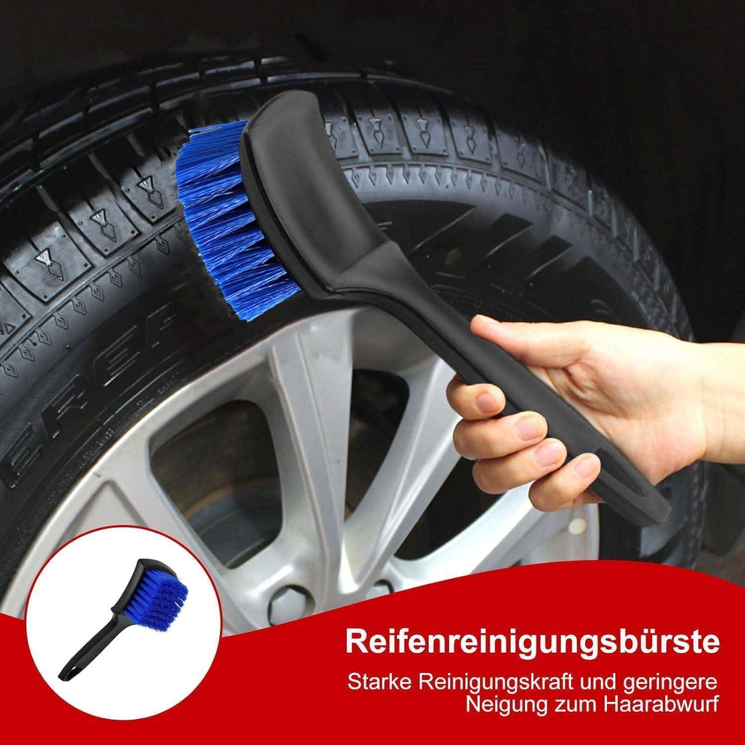 Auto Reinigungsset 5-teilig mit Felgenbürste und Waschhandschuh