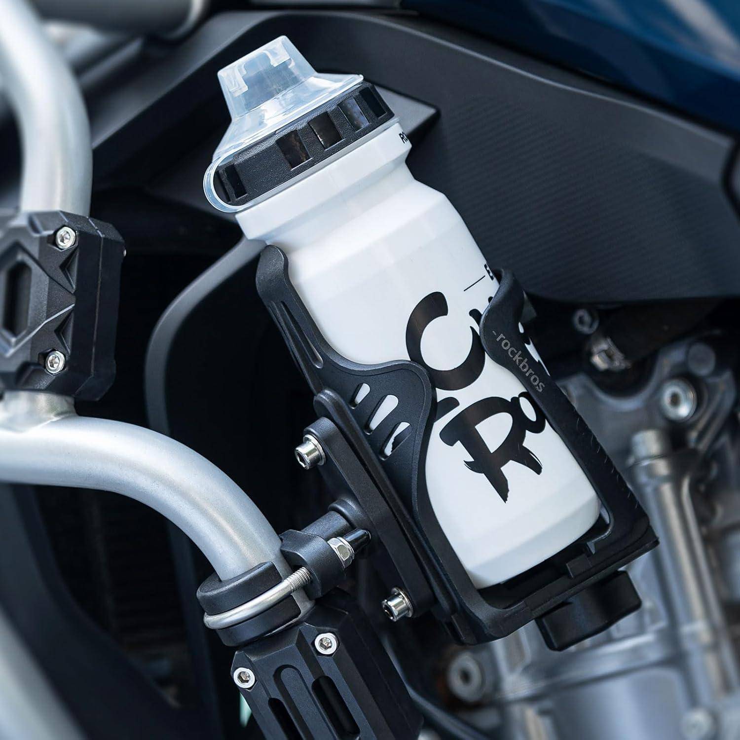 ROCKBROS Flaschenhalter für Fahrrad & Motorrad, 5,5-8,5cm verstellbar, 360° drehbar