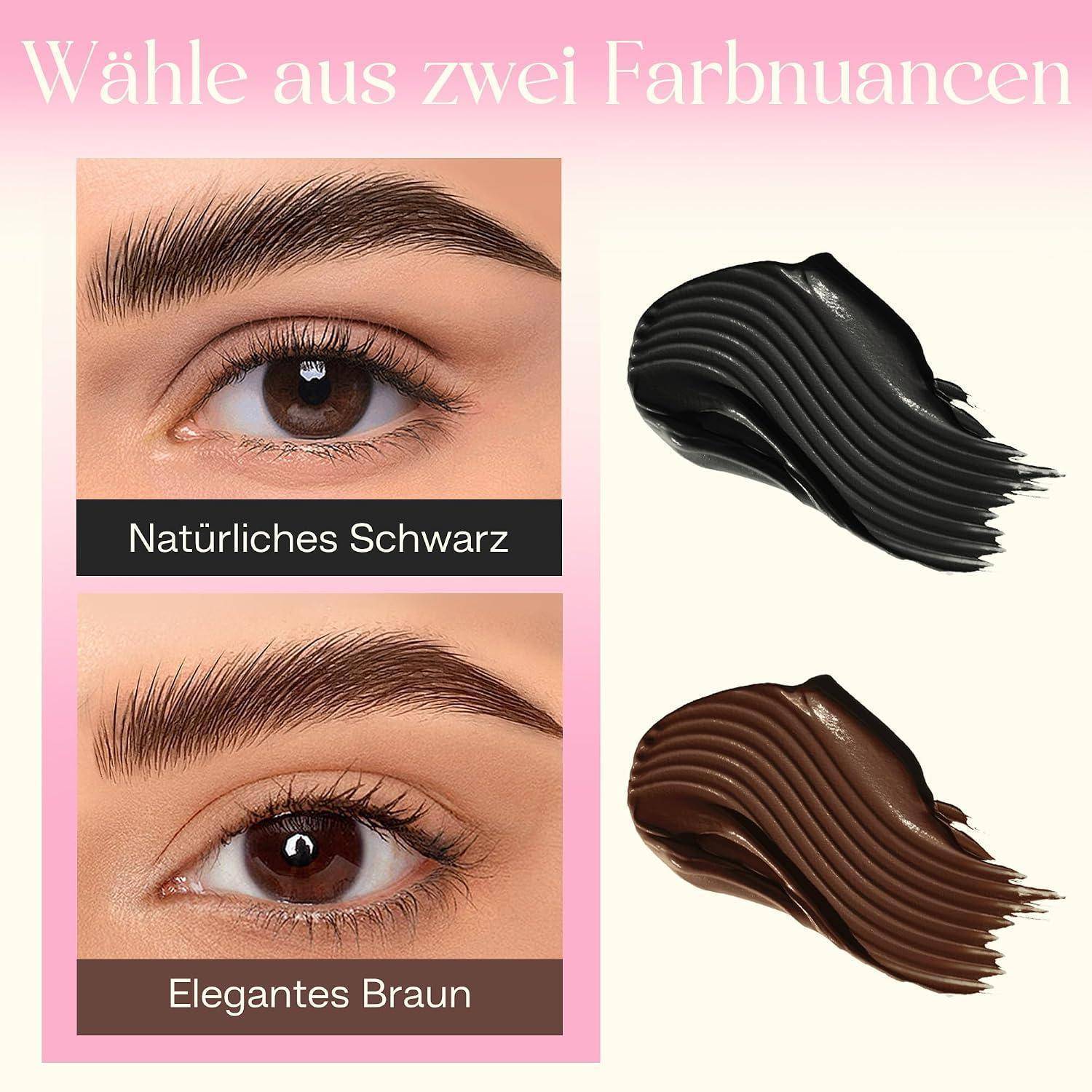 CALAILIS Augenbrauenfarbe Set Braun 5ml Brow Tint Kit langanhaltend