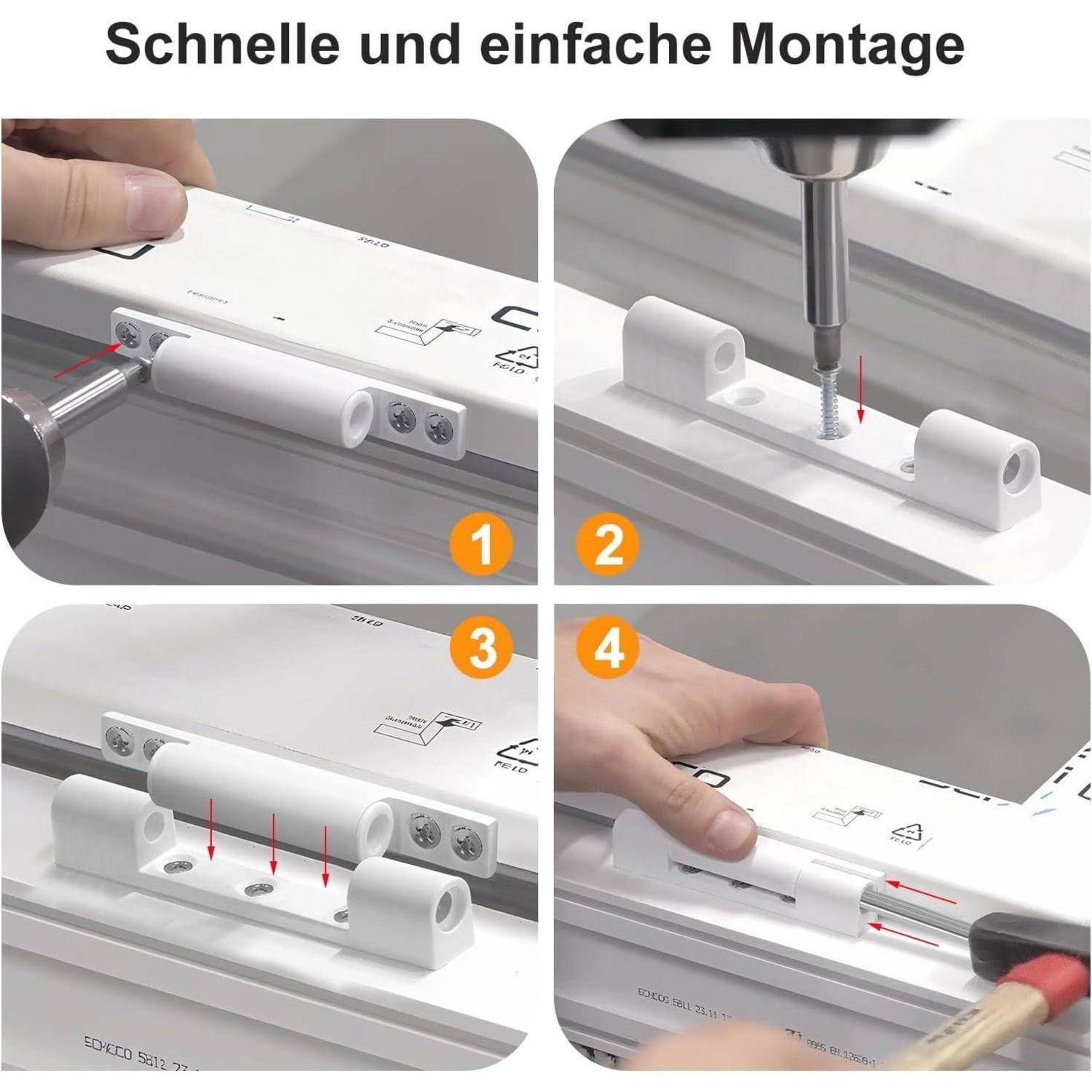 Türscharniere 3 Stück 95mm Weiß Zinklegierung Aufschraubband für Türen und Fenster