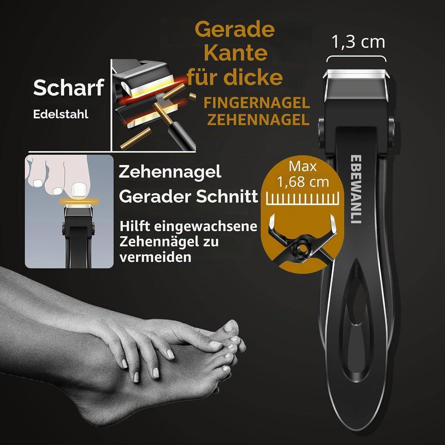 Nagelpflege-Set 7-teilig Edelstahl mit Reisetasche