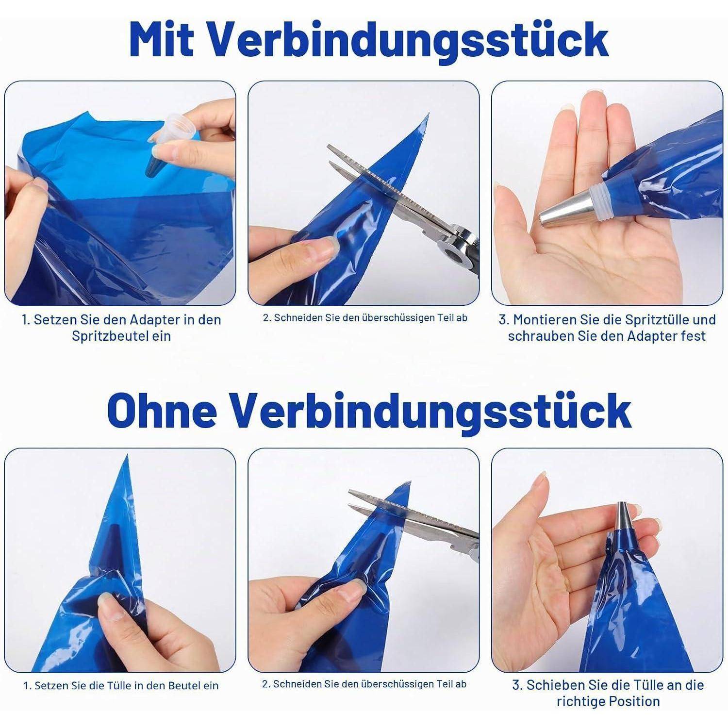 Spritzbeutel Einweg 100 Stück 21 Zoll Jumbo Profi Konditor