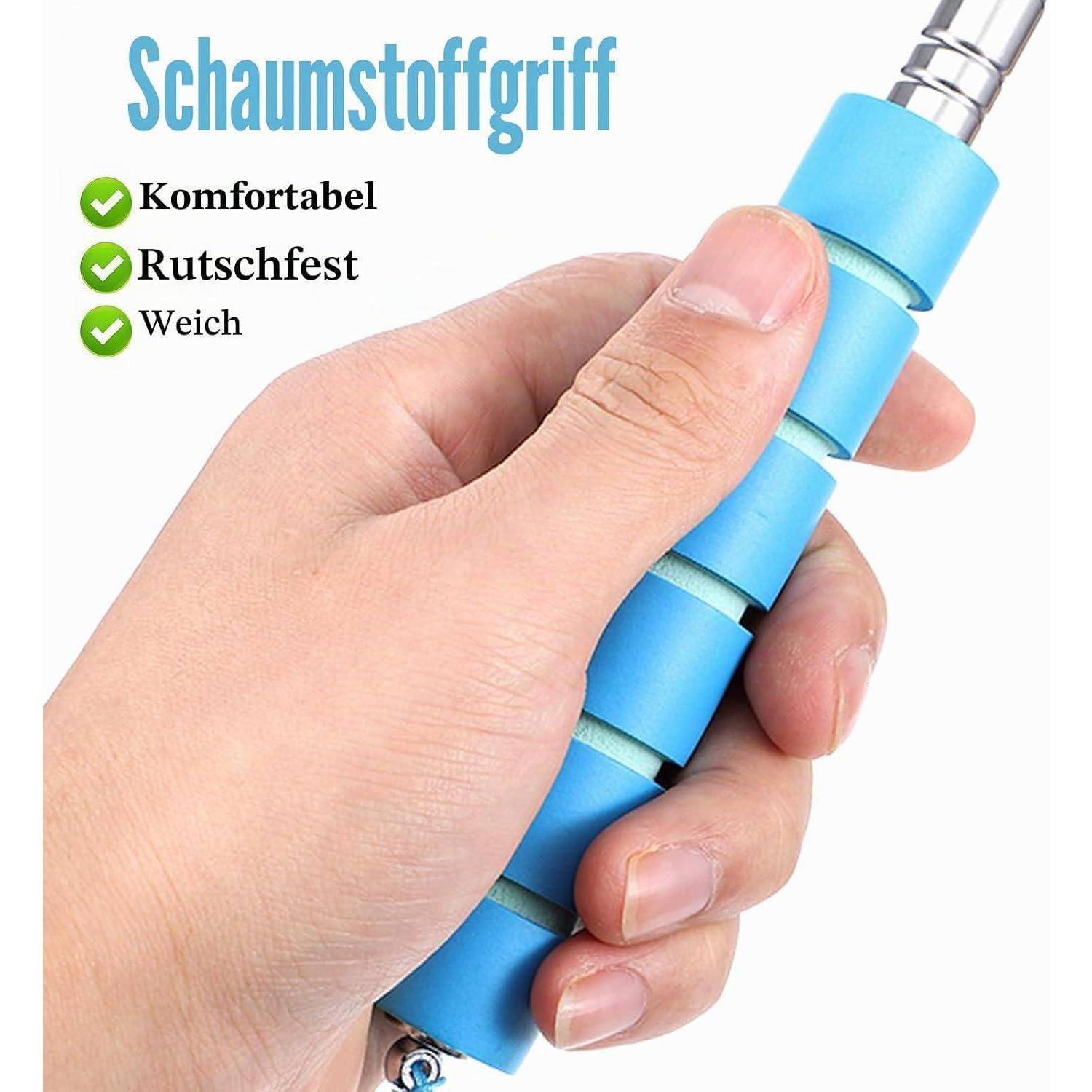 Ymapinc 2 Stück Schuhlöffel Teleskopisch 21-71cm Edelstahl mit Schwammgriff