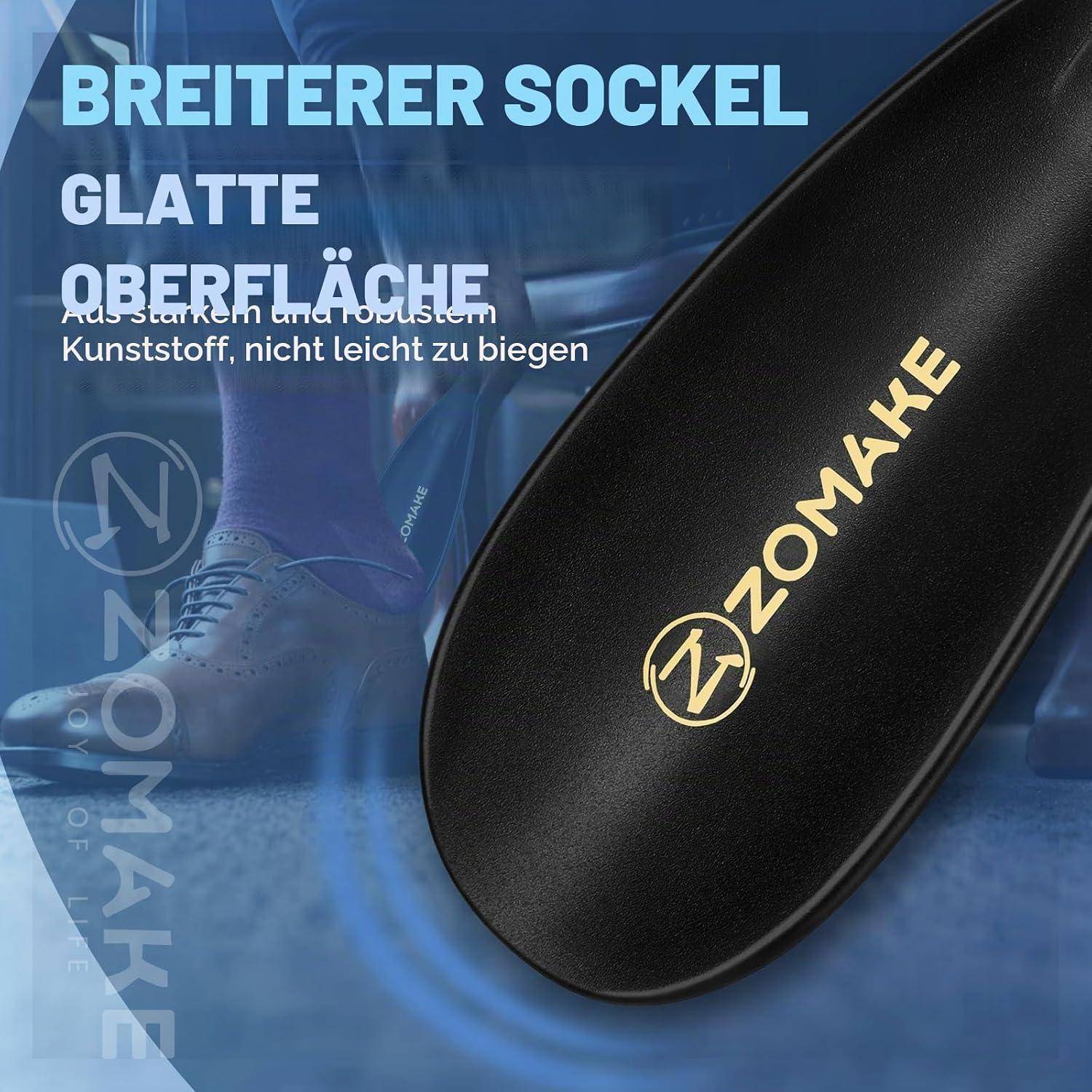 Schuhlöffel 19 cm Kunststoff Schwarz mit Aufhängeloch
