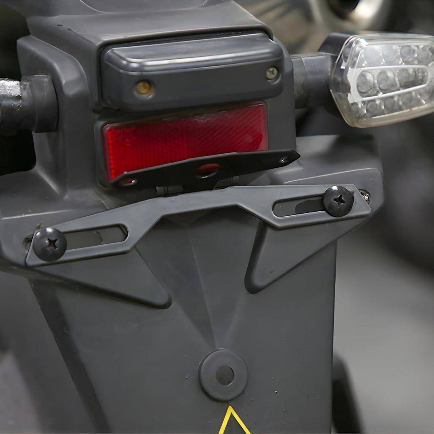 JNNJ Klappbare Kennzeichenhalterung Motorrad Rücklicht Einstellbar